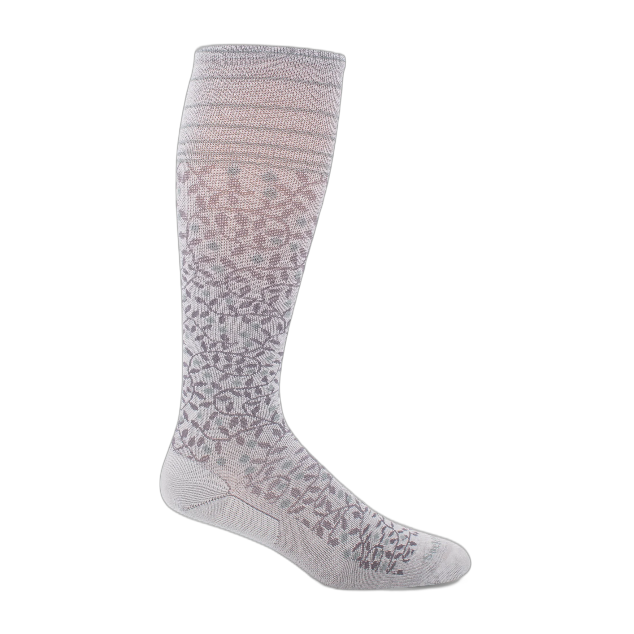 SockWell - Women's New Leaf | Firm Graduated Compression Socks - Natural / S/M