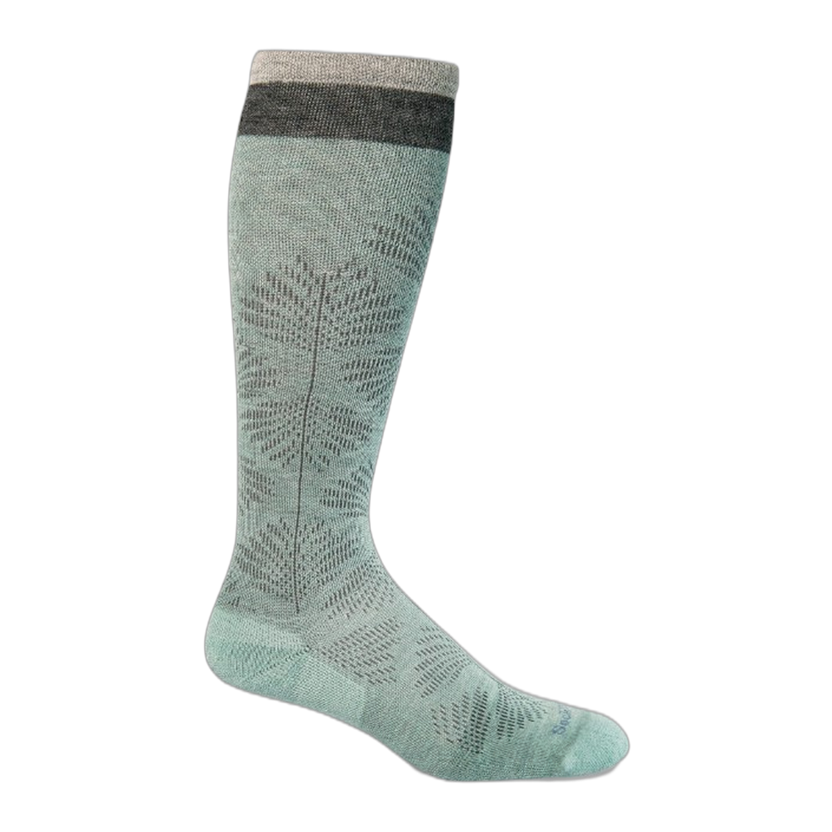 Women's Full Floral | Moderate Graduated Compression Socks | Wide Calf Fit