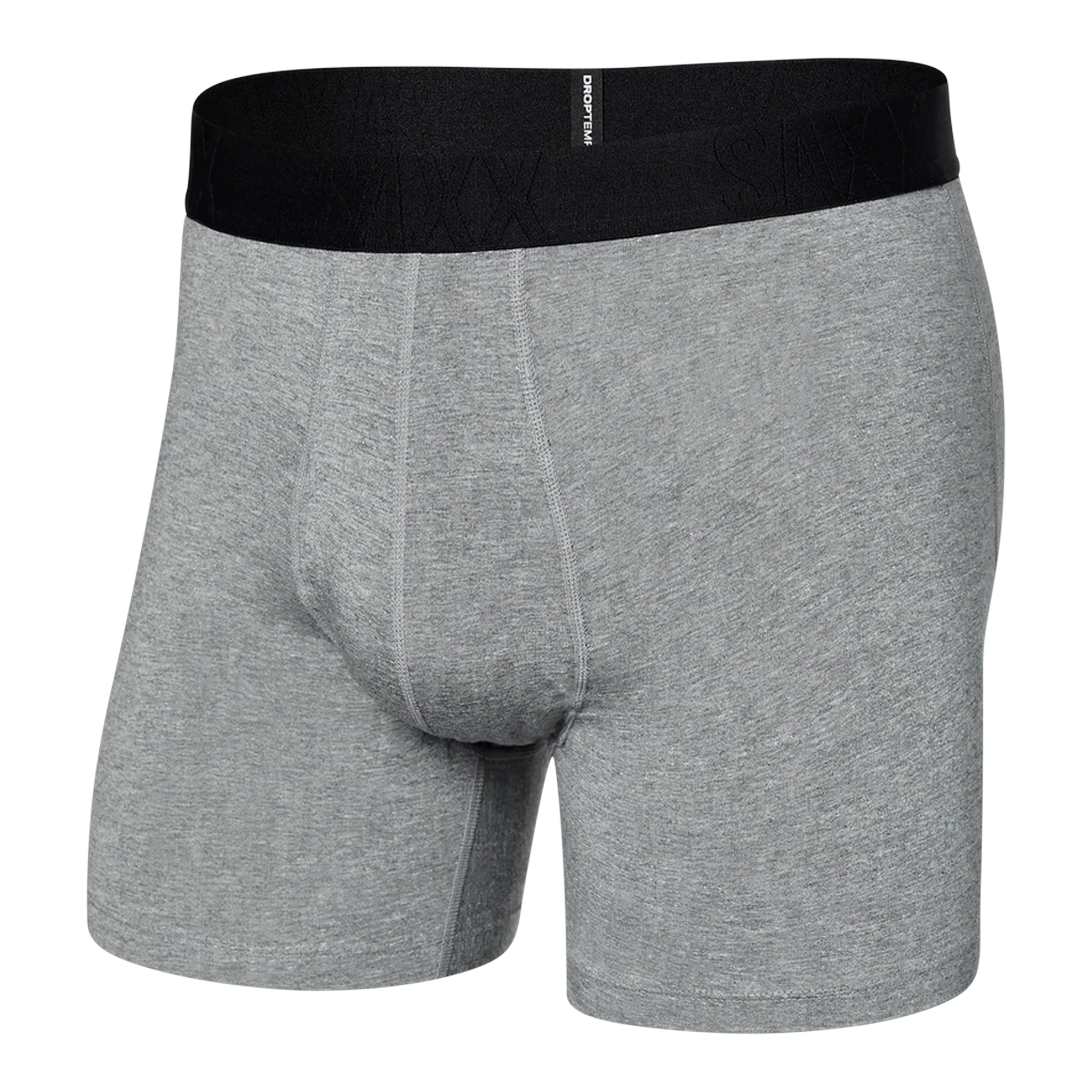 Saxx - Droptemp™ Cooling Cotton Boxer Brief - Dark Grey Heather / M