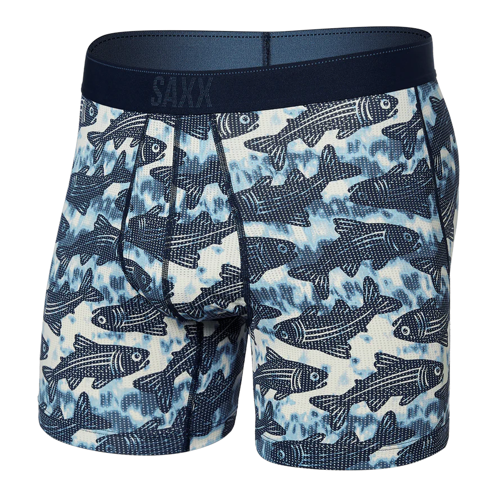 Saxx - Quest Quick Dry Mesh Boxer Brief - Upstream-Twilight / M