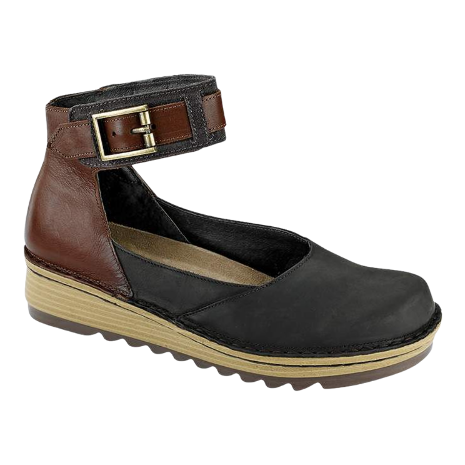 Naot - Sycamore - Oily Coal/Toffee/Oily Midnight / M / 36