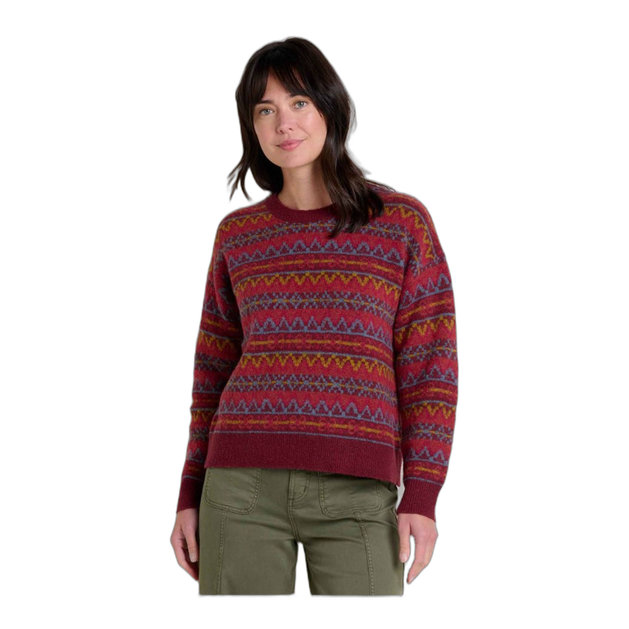 Toad&Co - Women's Wasatch Crew Sweater - Sundown / L