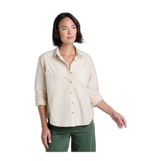 Women's Airscape Long Sleeve Shirt - Limestone Pattern / M