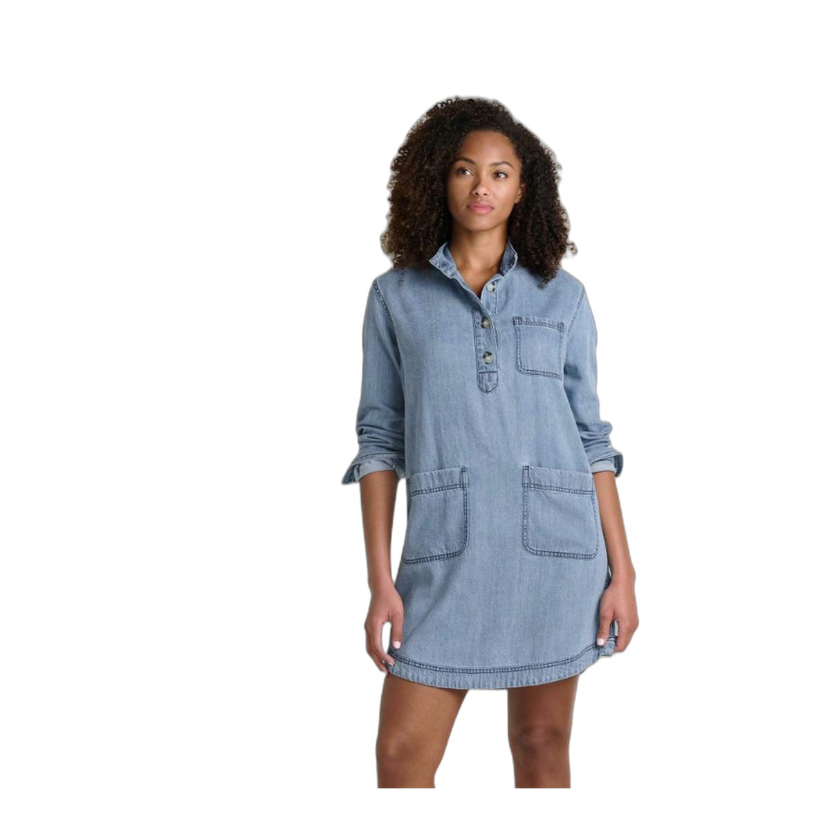 Piñon Soft Denim Popover Dress