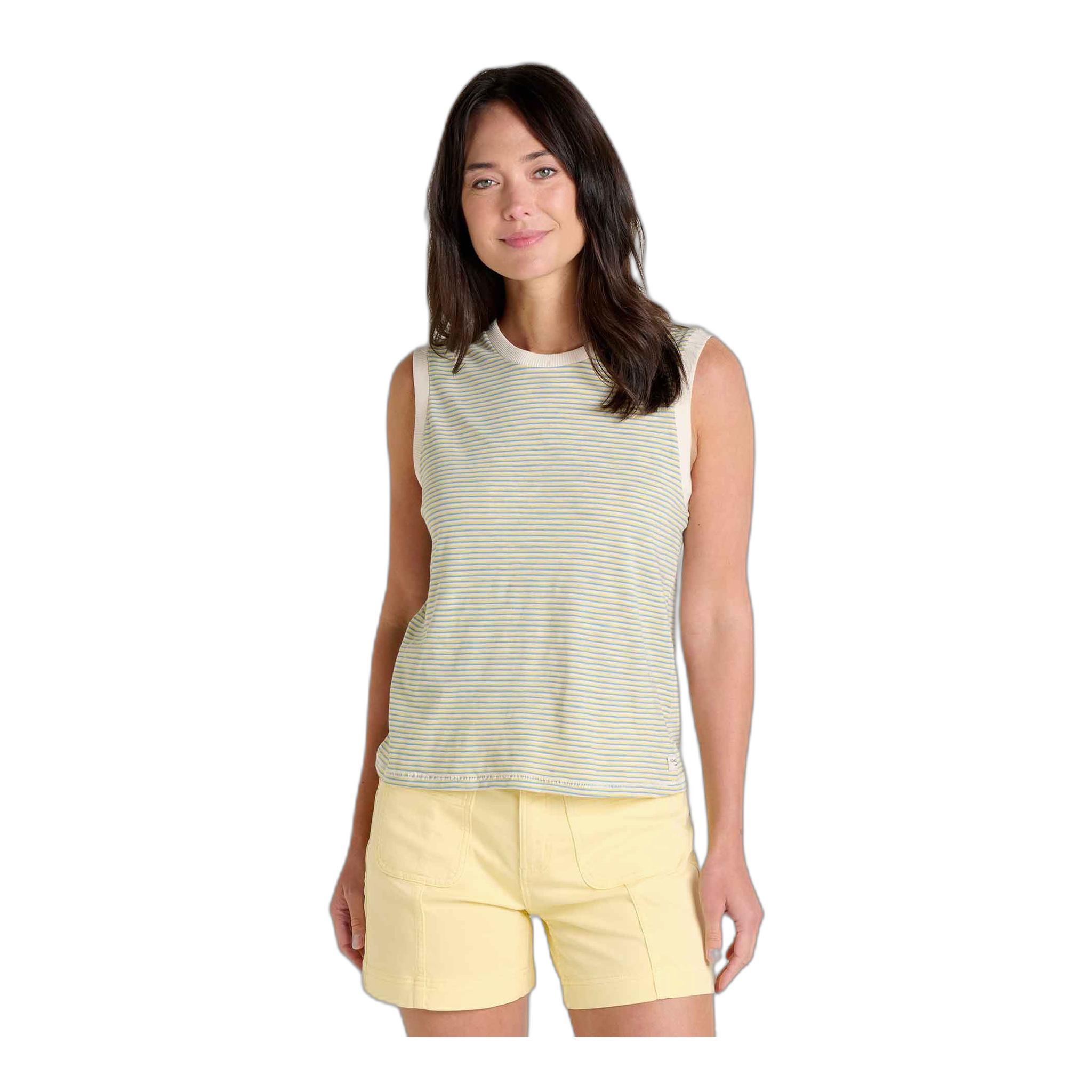 Toad&Co - Boundless Jersey Tank - Almond Pattern / XS