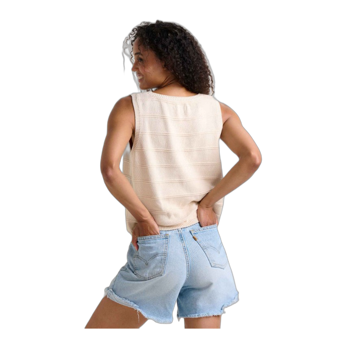 Bianca Crew Tank Embroidered