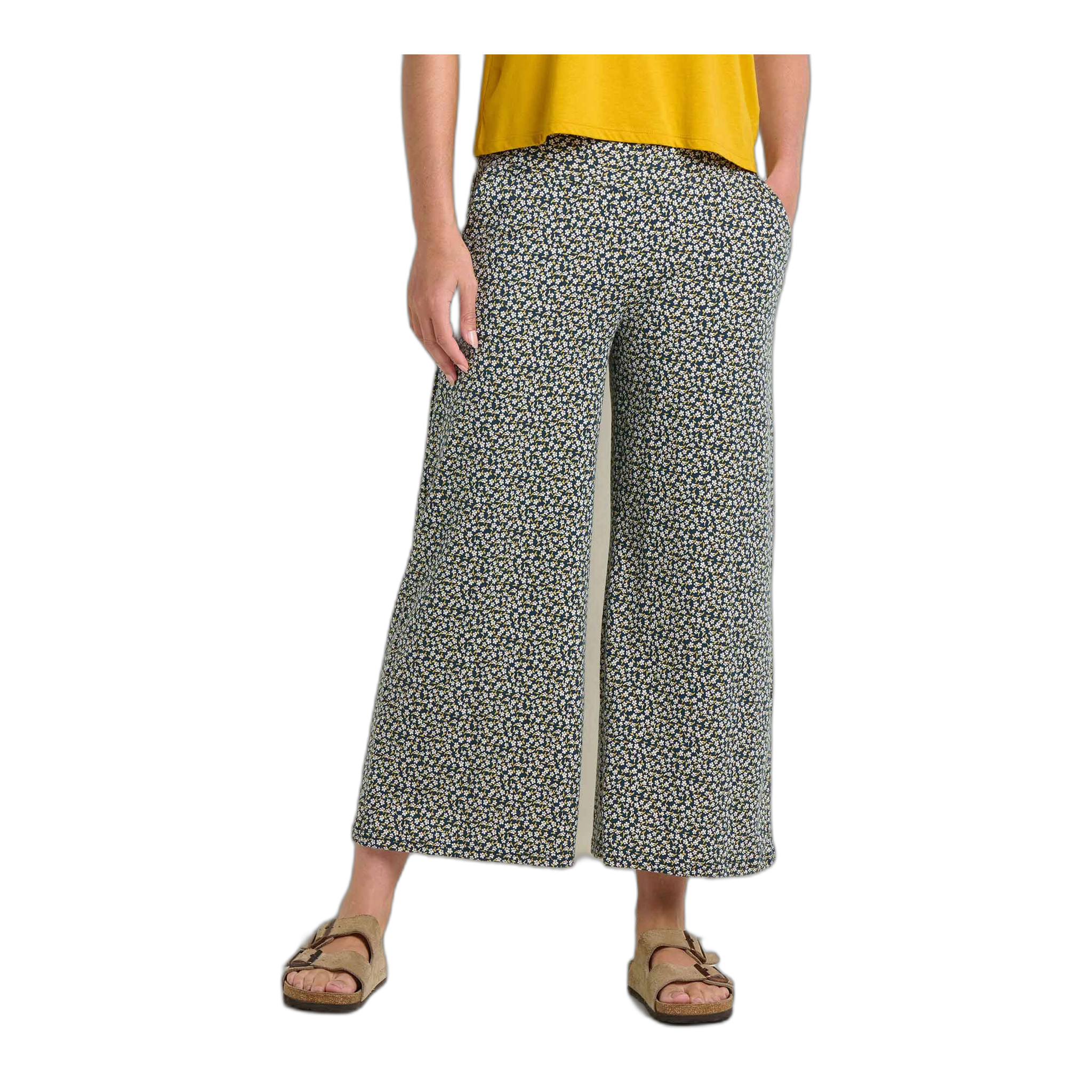 Toad&Co - Chaka Wide Leg Crop Pant - Midnight Print / One Size / S