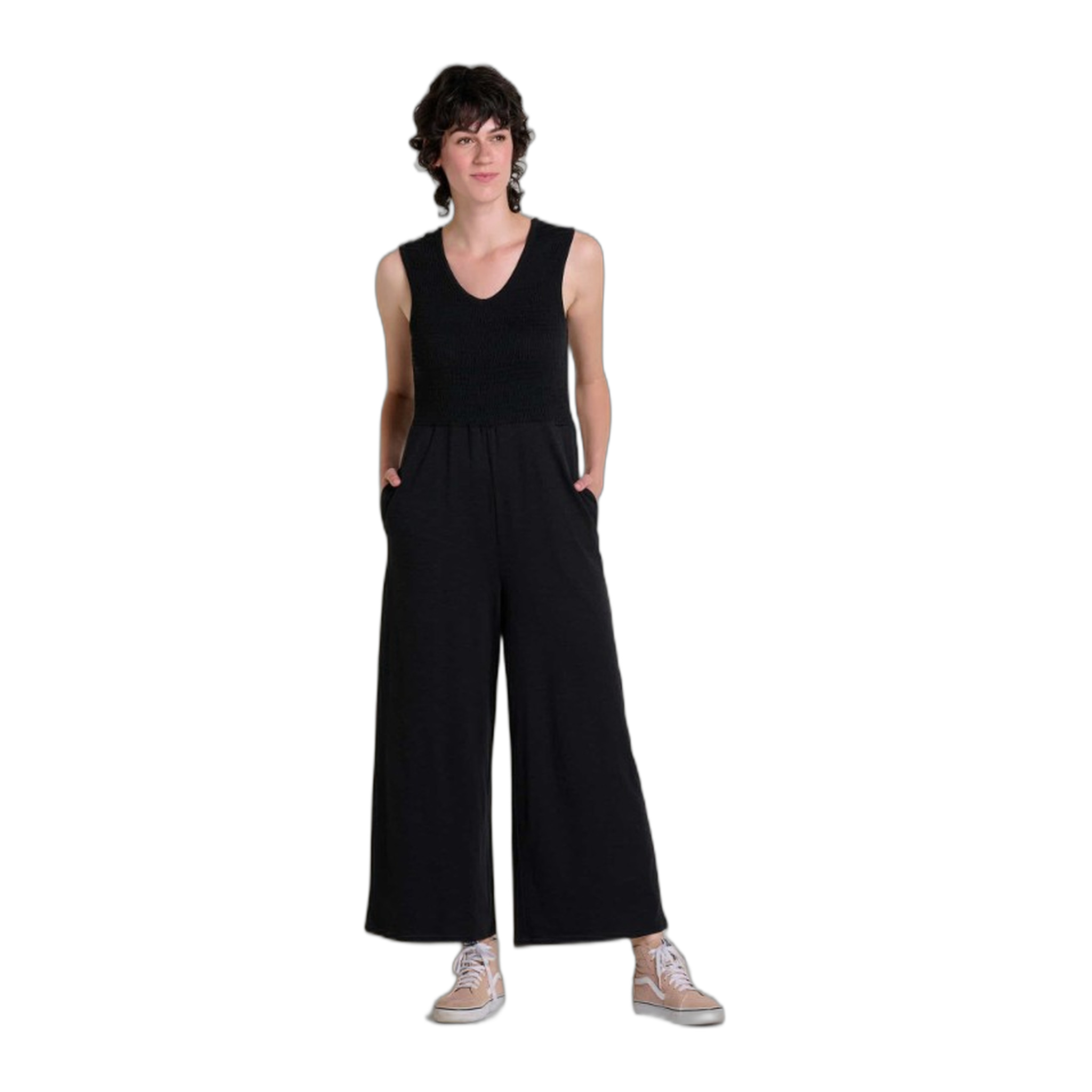 Toad&Co - Gemina Sleeveless Jumpsuit - Black / One Size / L