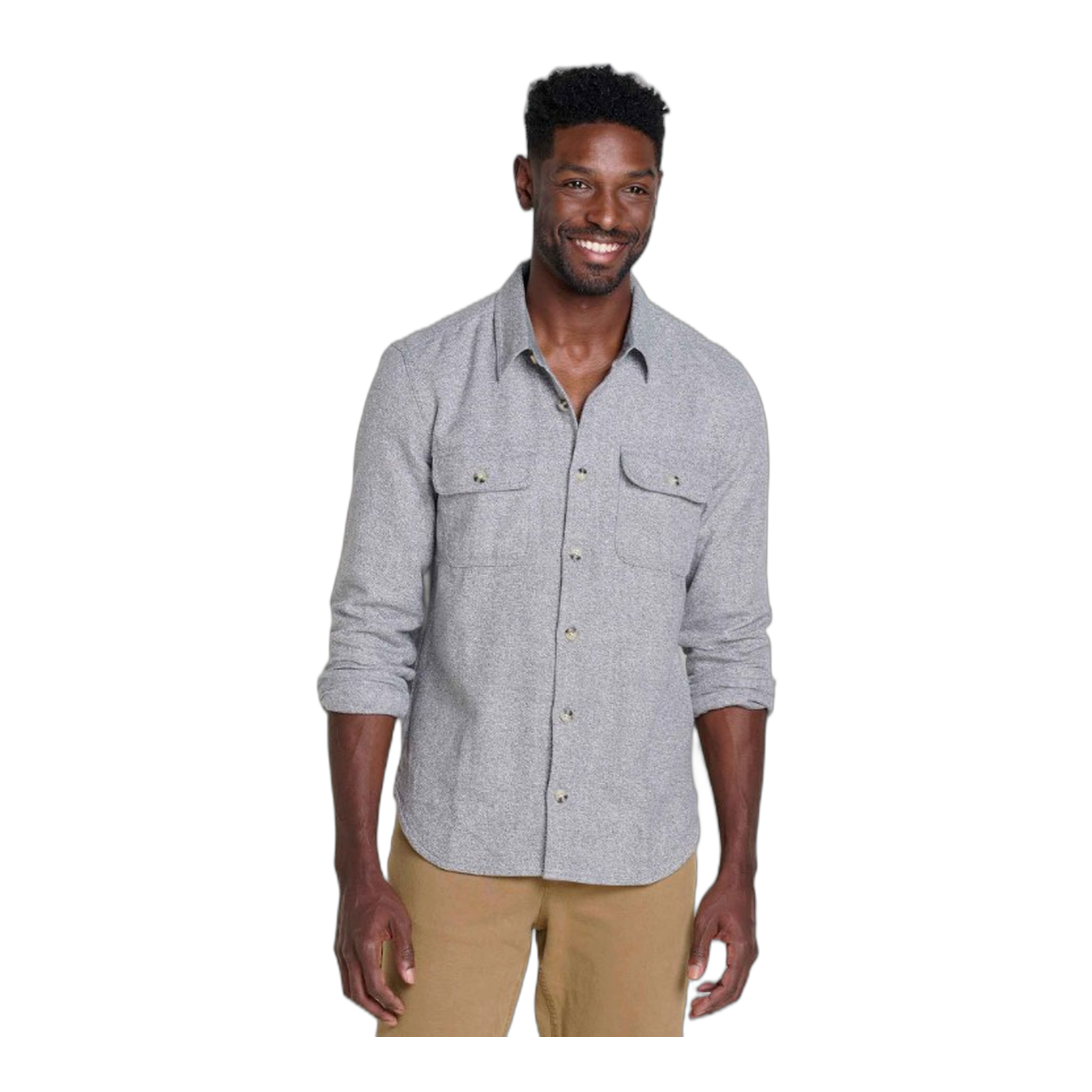 Toad&Co - Ranchero Long Sleeve Shirt - Smoke / XXL