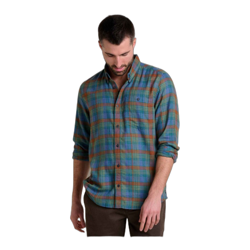 Toad & Co Airsmyth Ls Shirt Dark Roast Tonal Madras - Dardano's Shoes