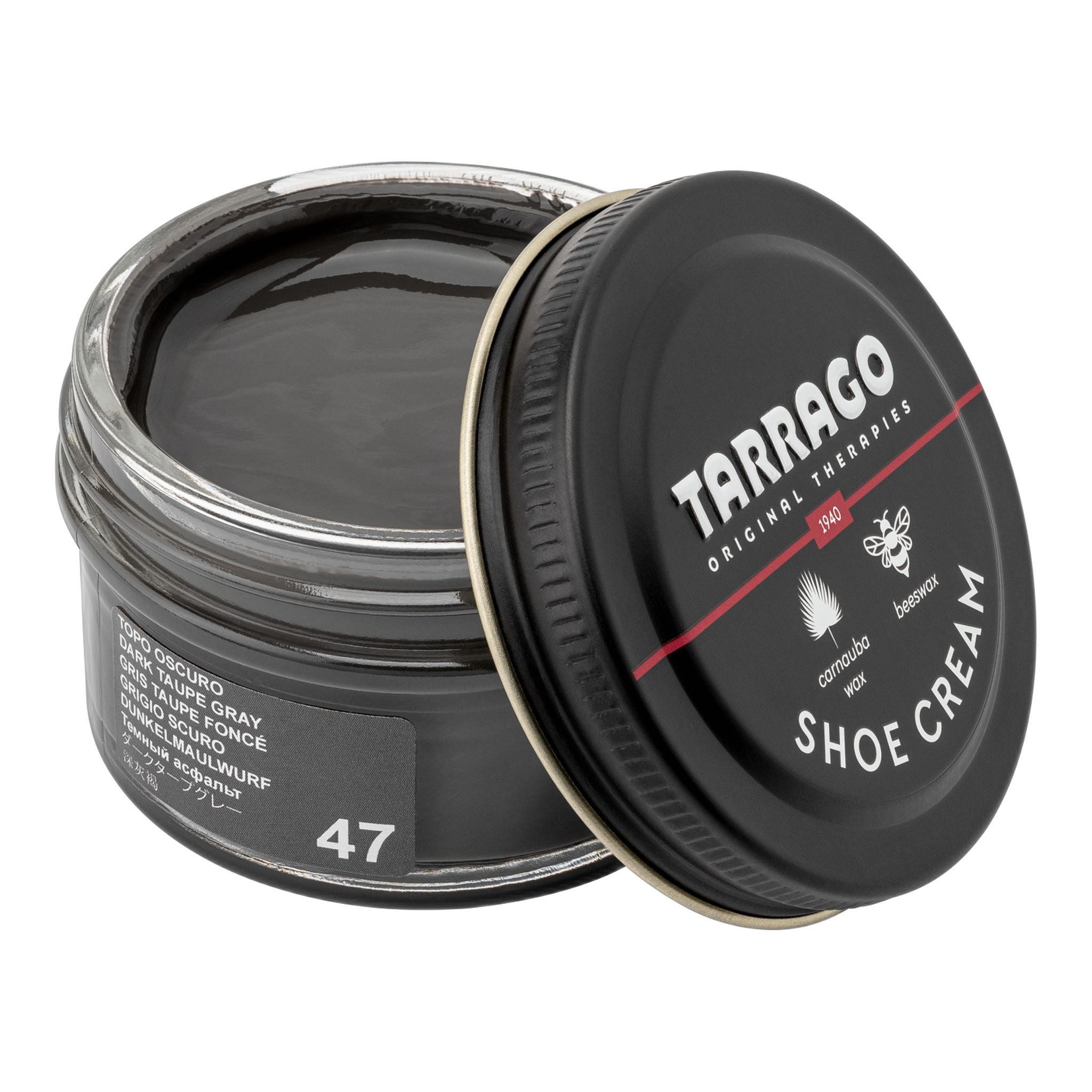 Tarrago - Shoe Cream - Dark Taupe Gray