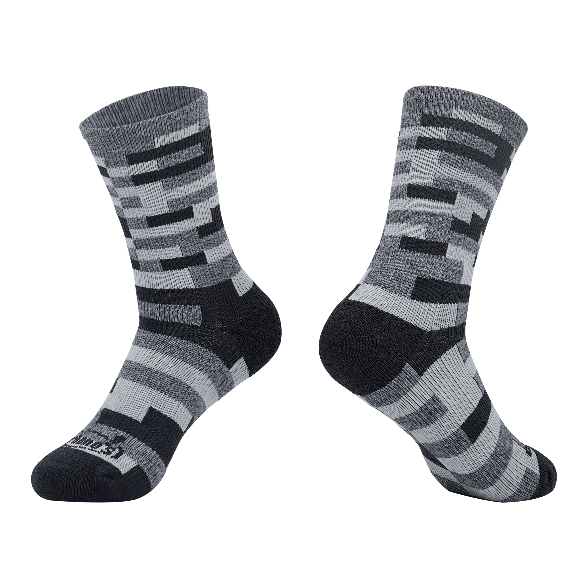 Dardano's - Men's Crew Socks Light Cushion - Stealth Grey / XL