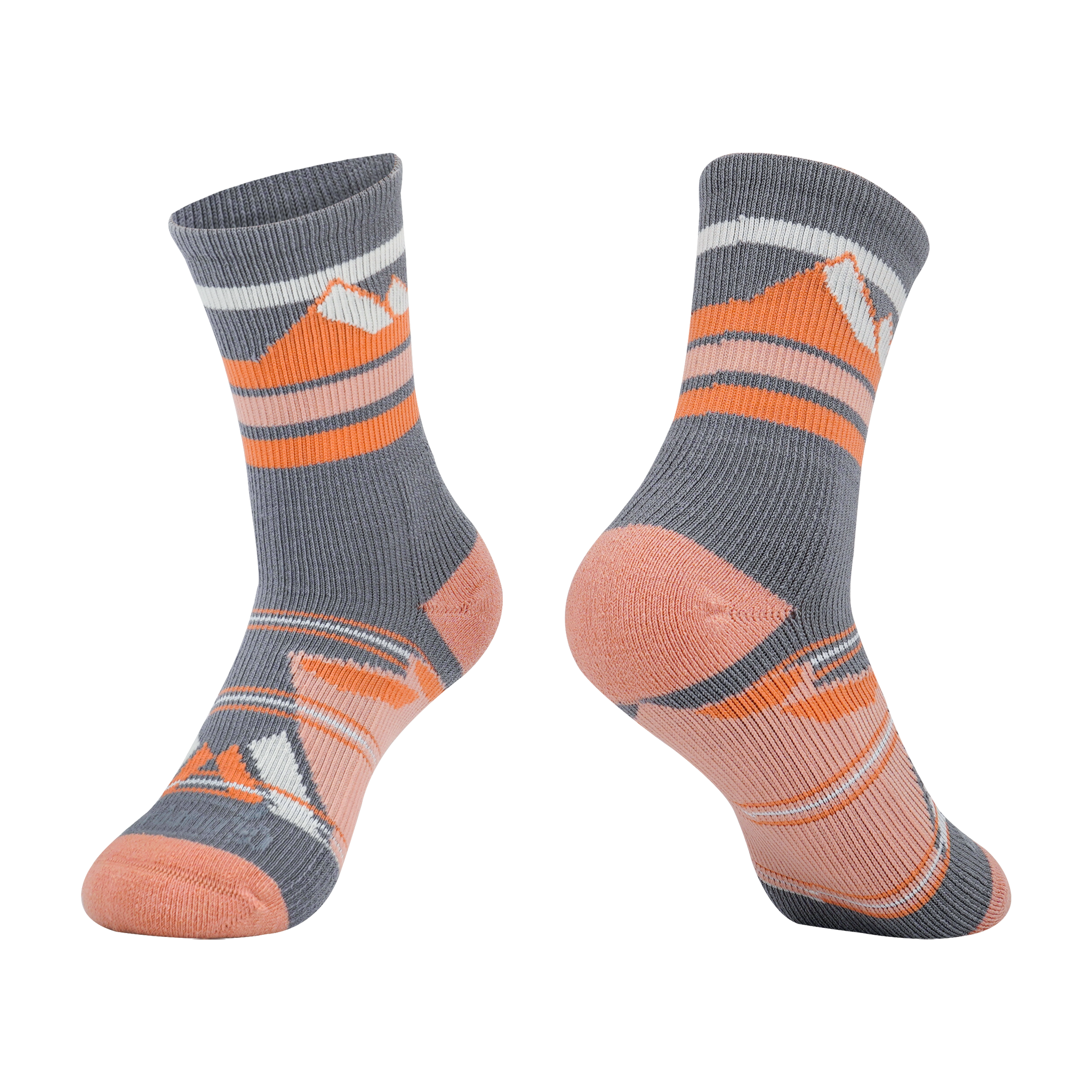 Dardano's - Women's Crew Socks Light Cushion - Alpine Cantaloupe / M