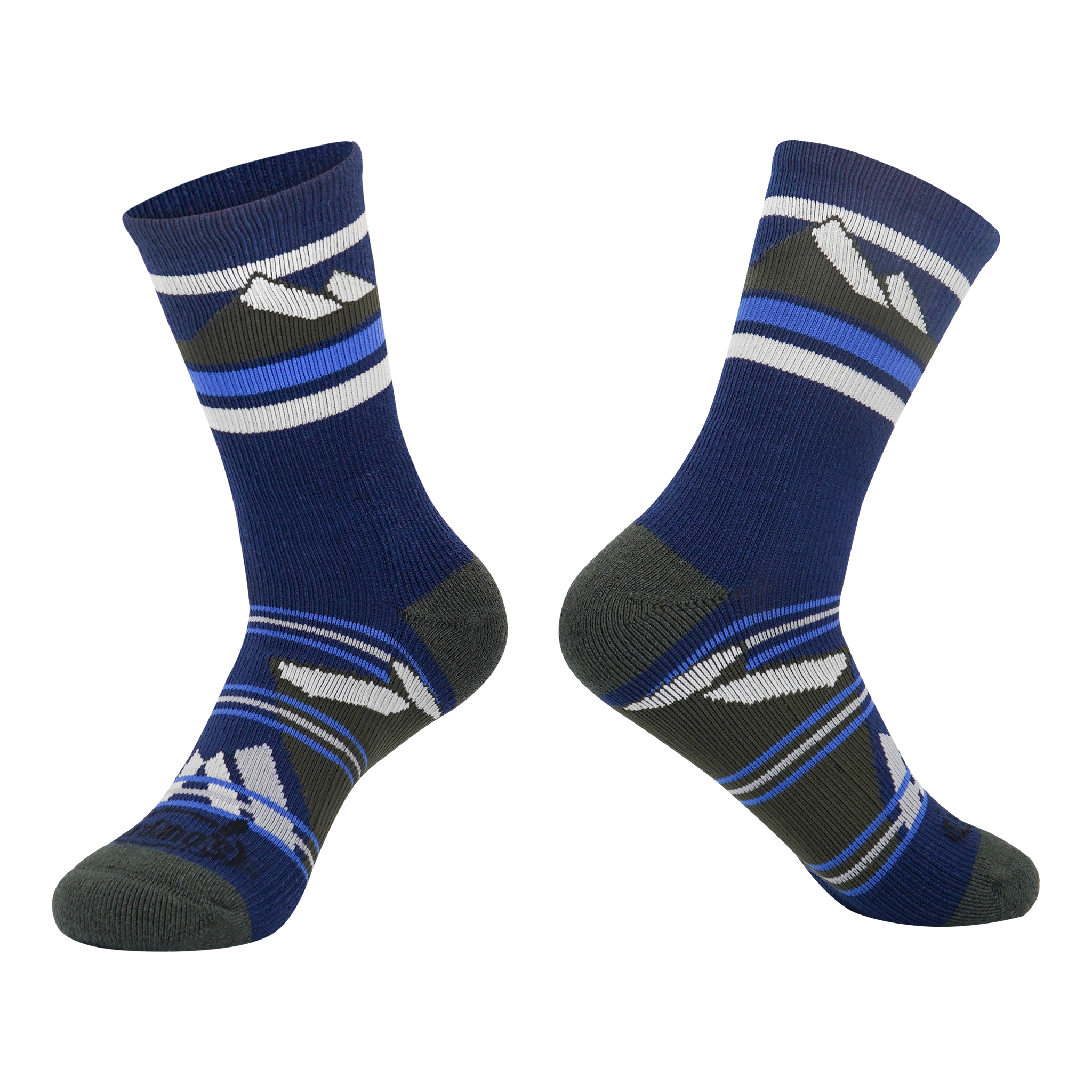 Dardano's - Men's Crew Socks Light Cushion - Alpine Olive / L