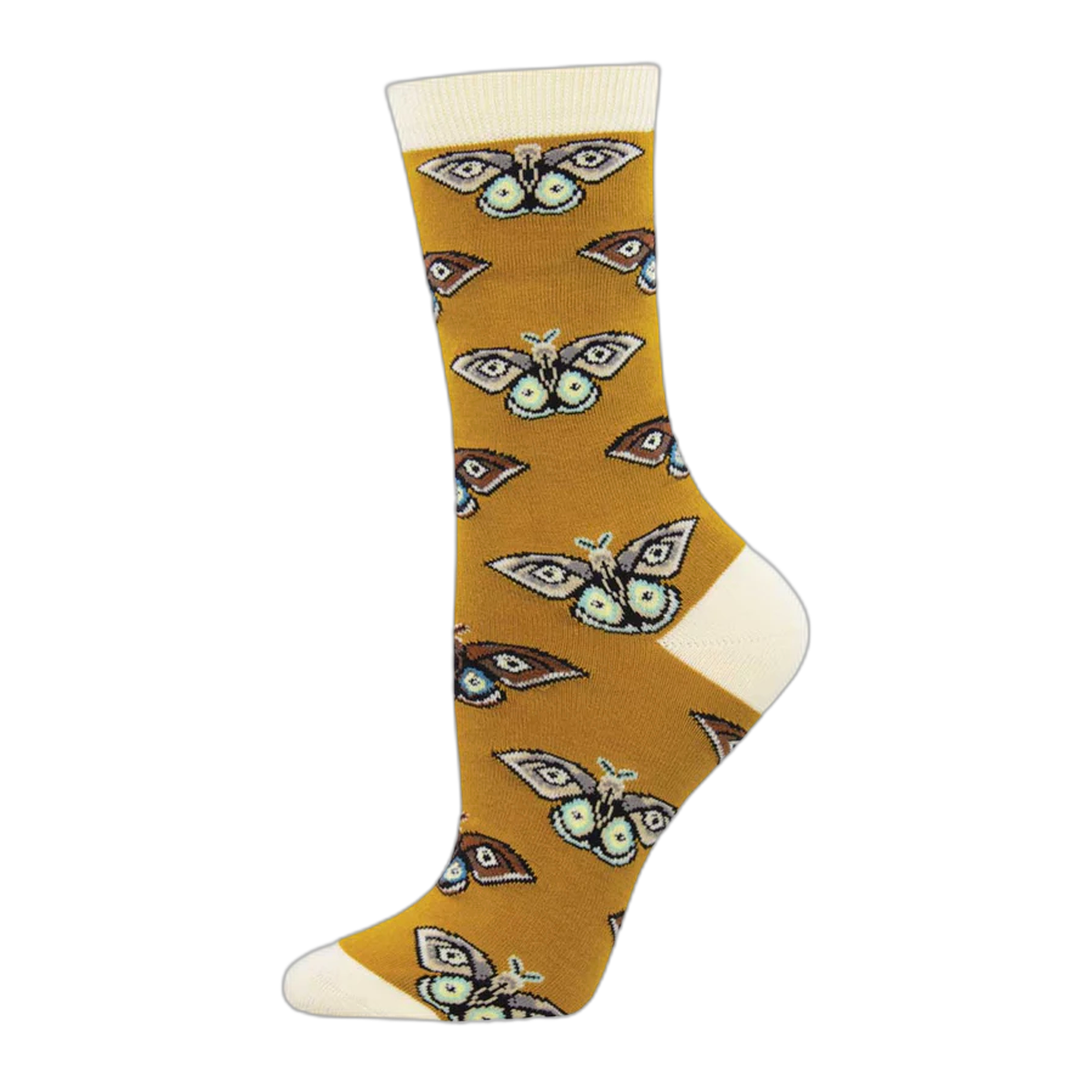 Socksmith - Vintage Moths - Gold / One Size