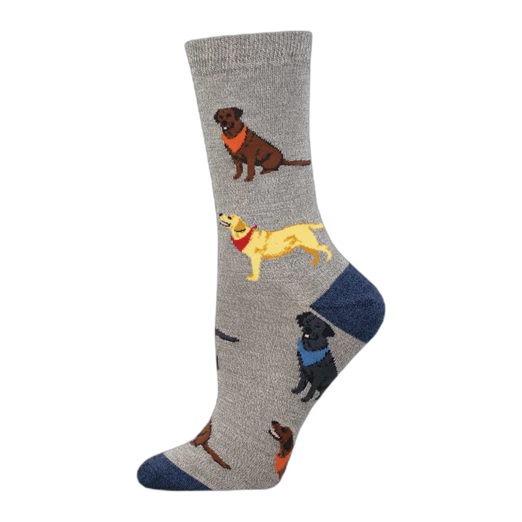 Socksmith - Loving Labradors - Gray Heather / One Size