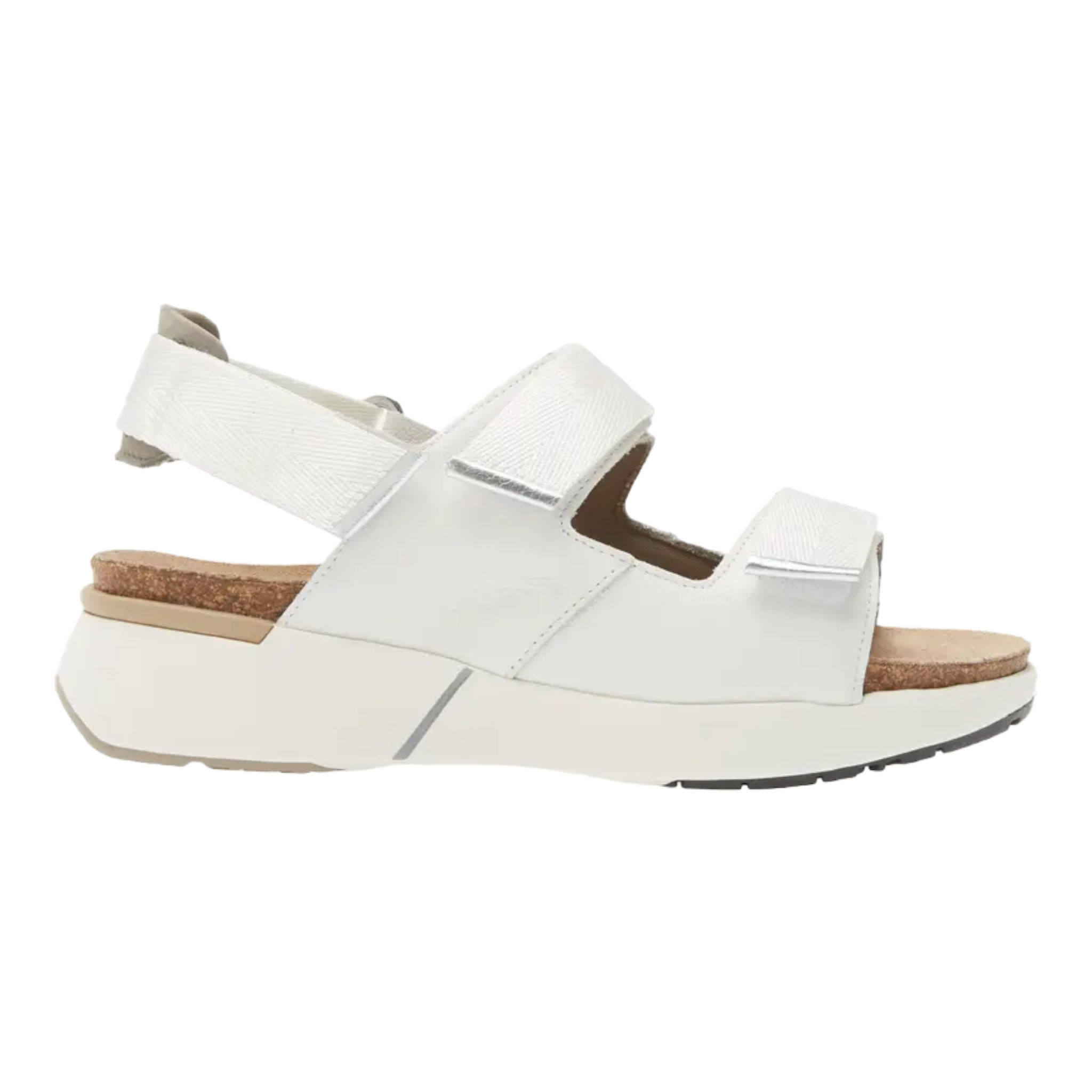 Naot - Odyssey - Soft White Leather/Light Gray Nubuck/Soft Silver Leather / M / 36