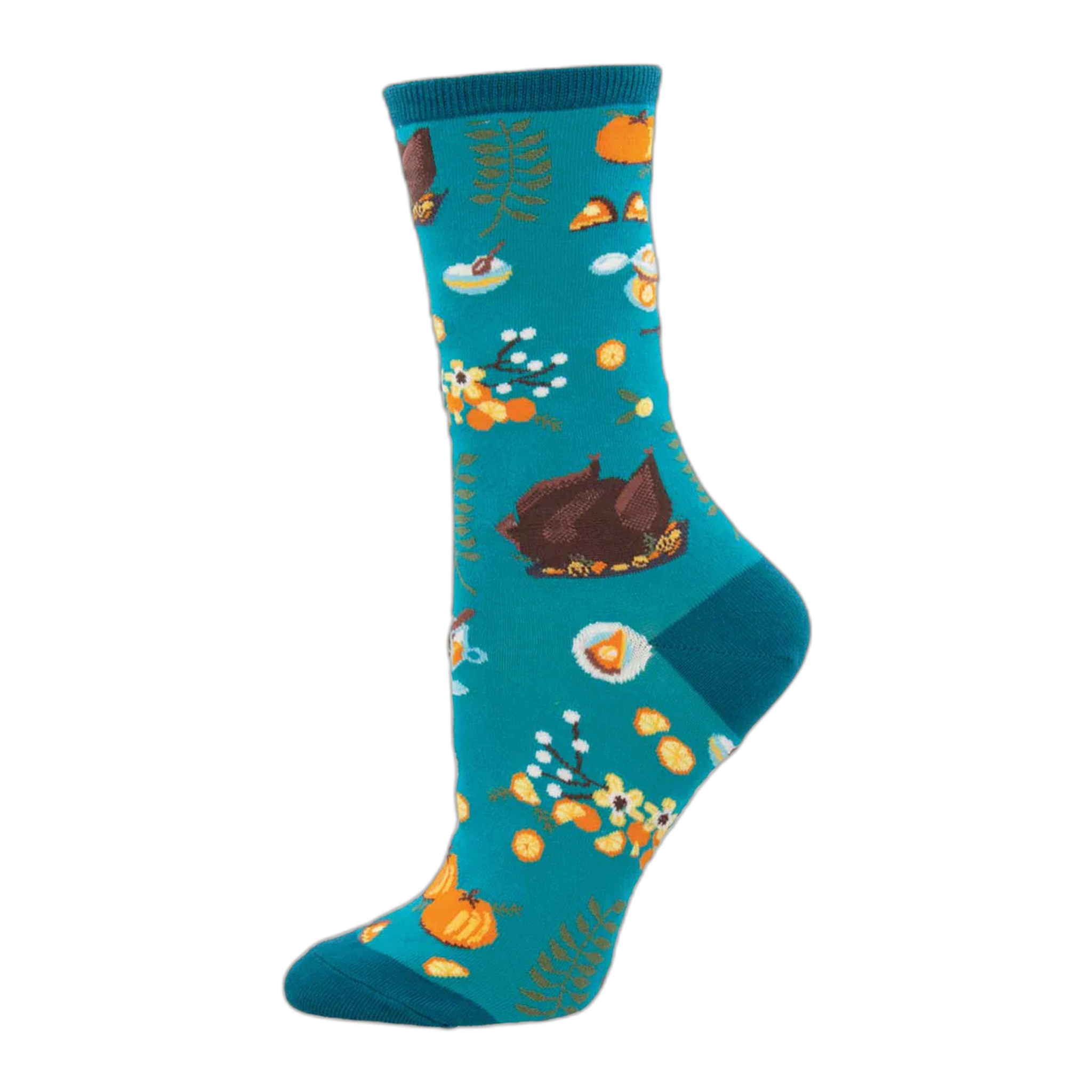 Socksmith - Turkey Dinner - Teal / ONE SIZE