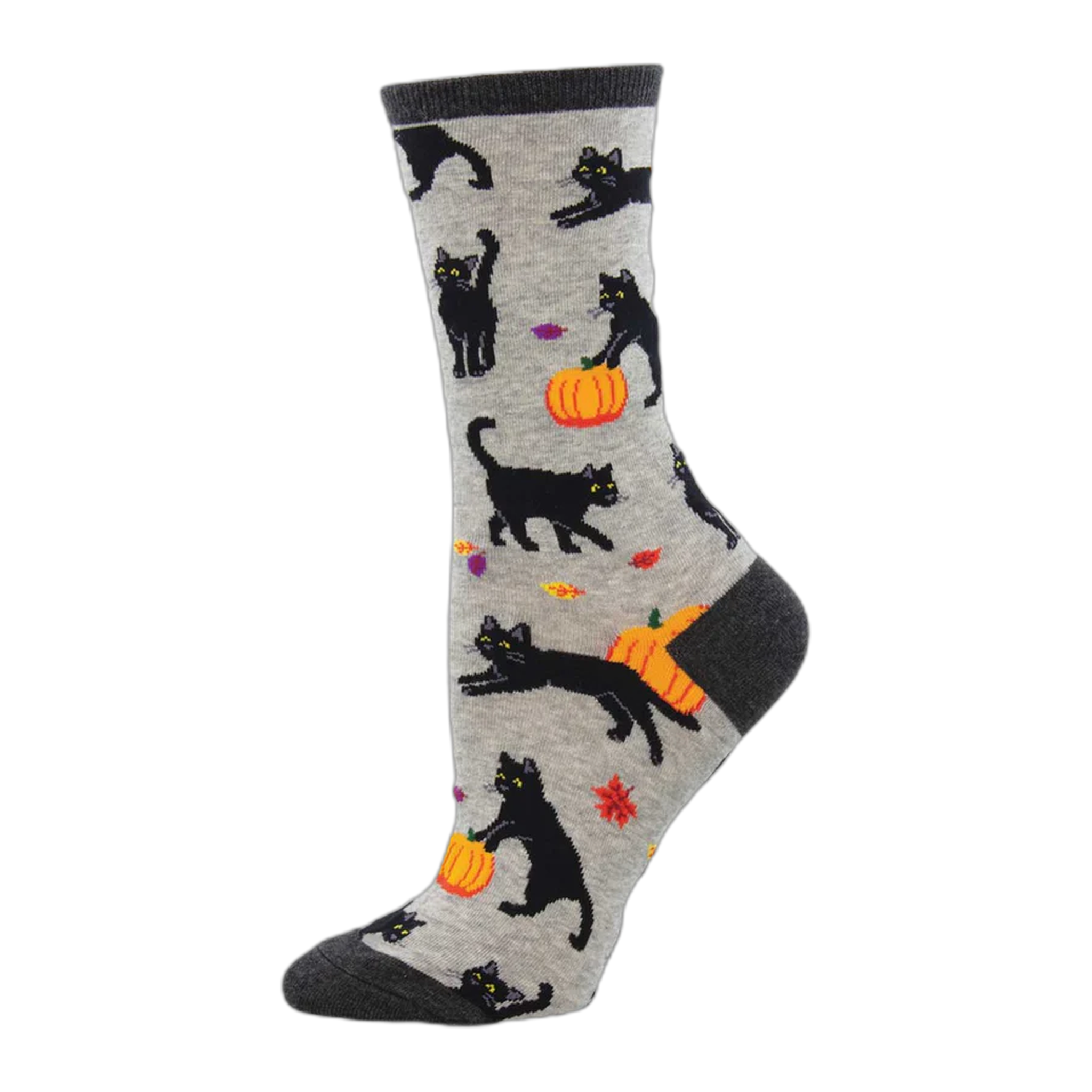Socksmith - Black Cat Halloween - Navy / One Size