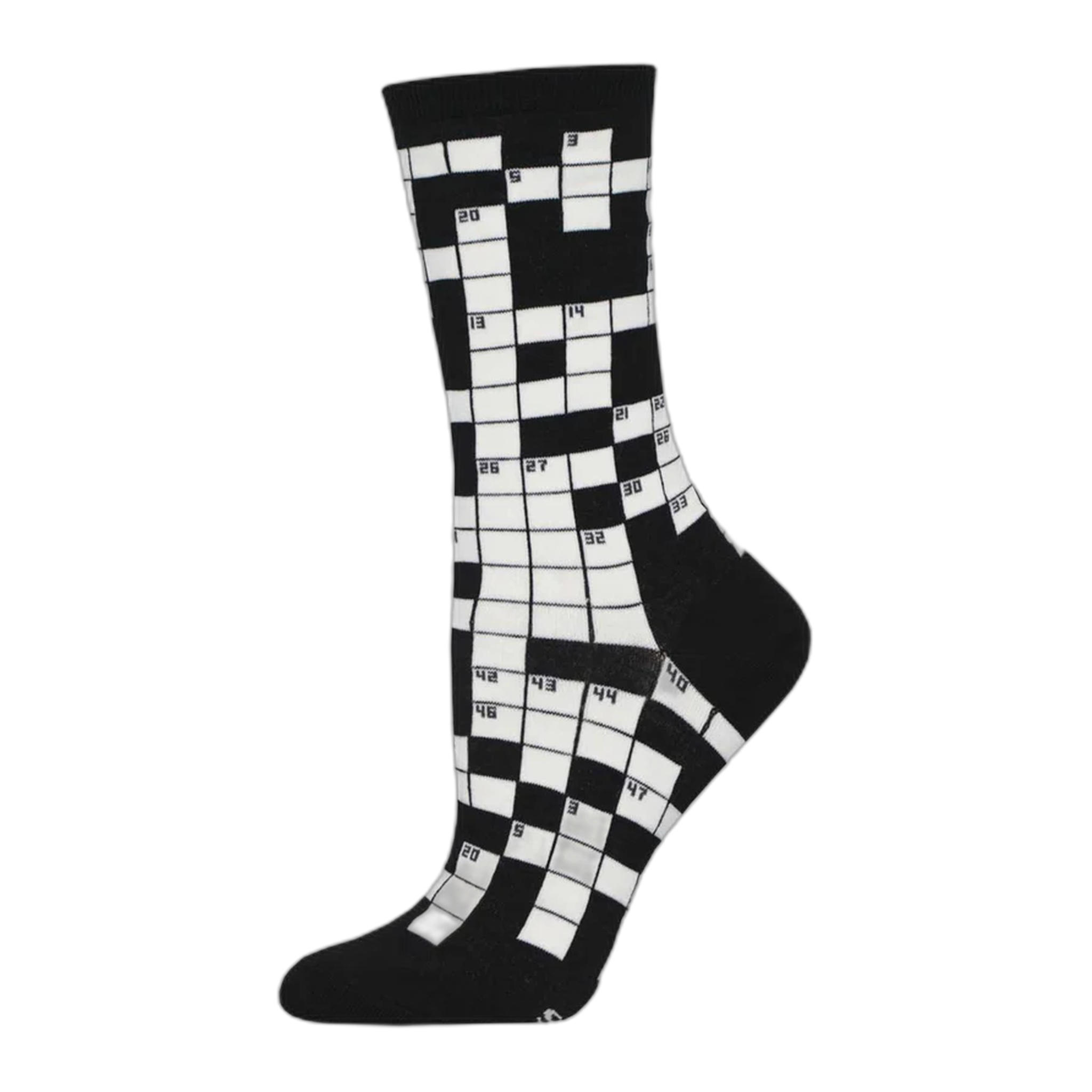 Socksmith - Sunday Crossword - Black / One Size