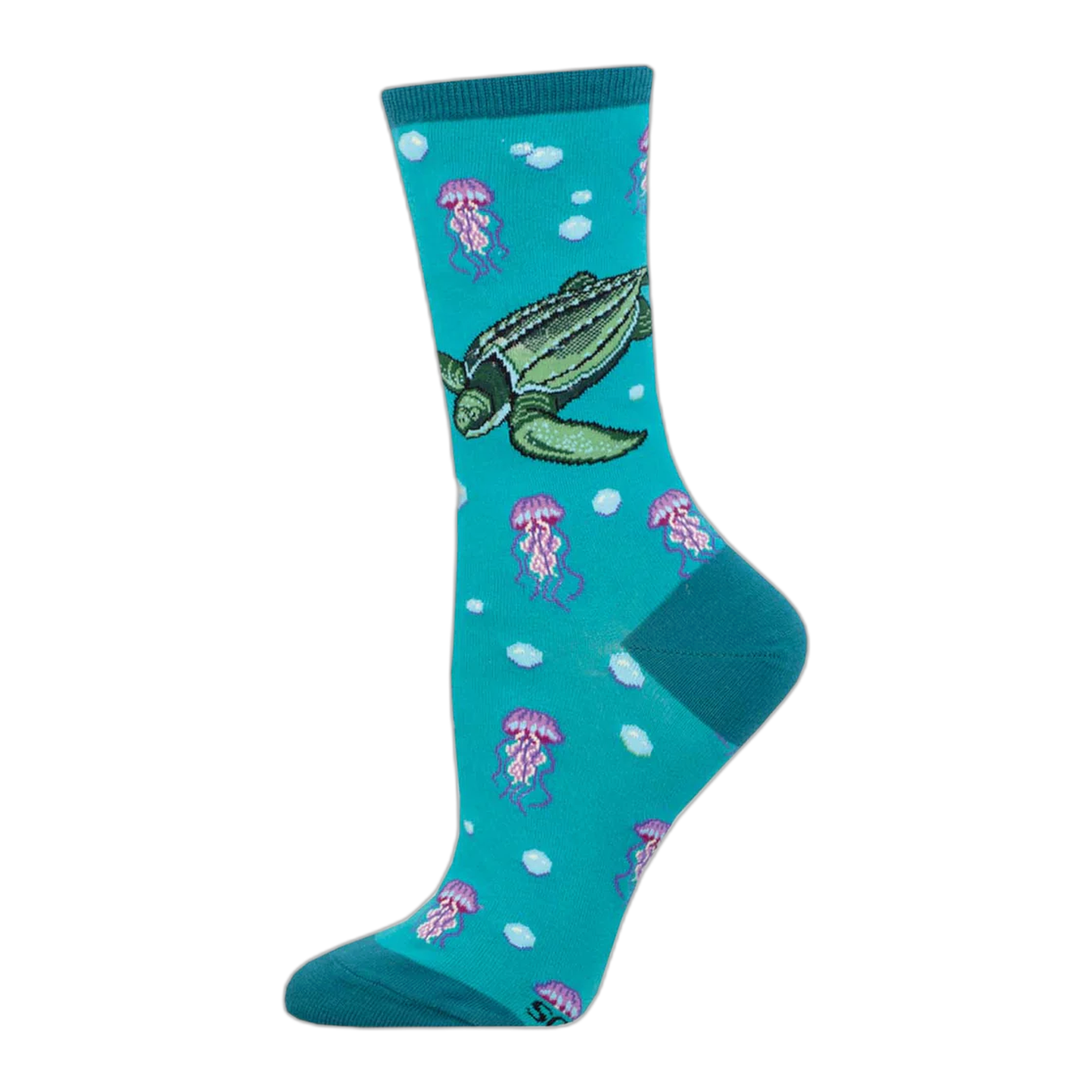 Socksmith - Women's Leatherback Turtle - Blue / ONE SIZE