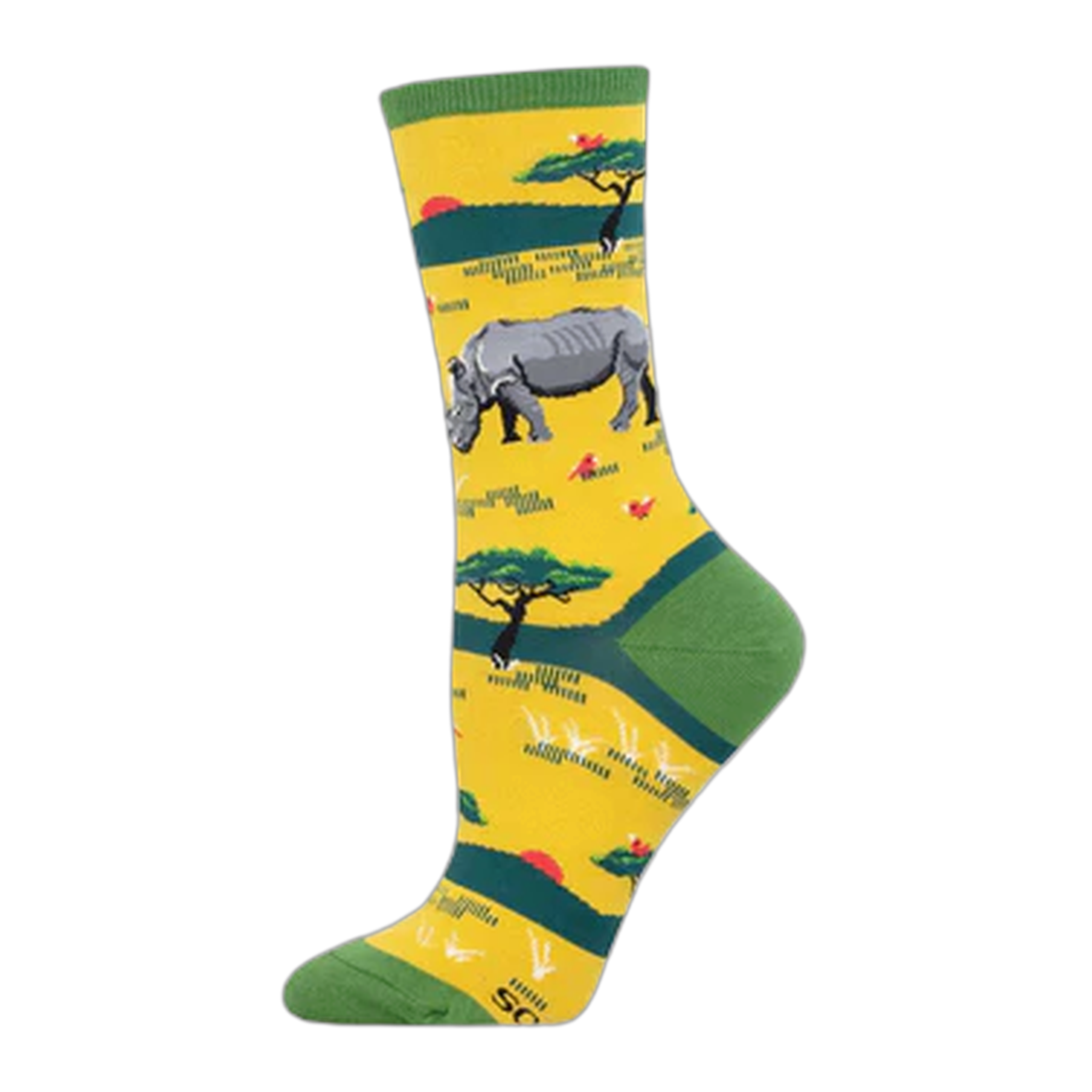 Socksmith - Women's Rhinoceros - Yellow / ONE SIZE