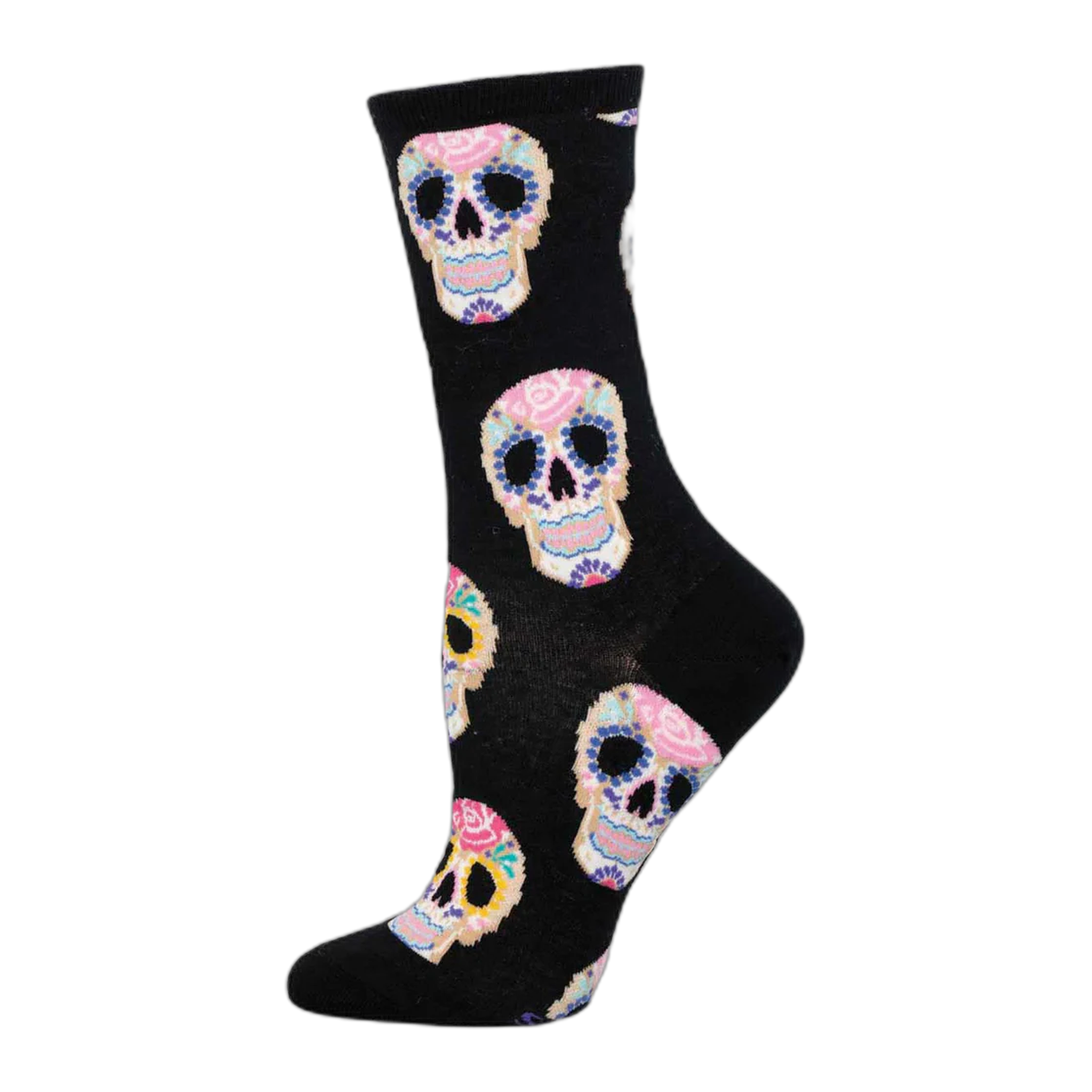 Socksmith - Dia De Los Muertos Skull Socks - White / One Size