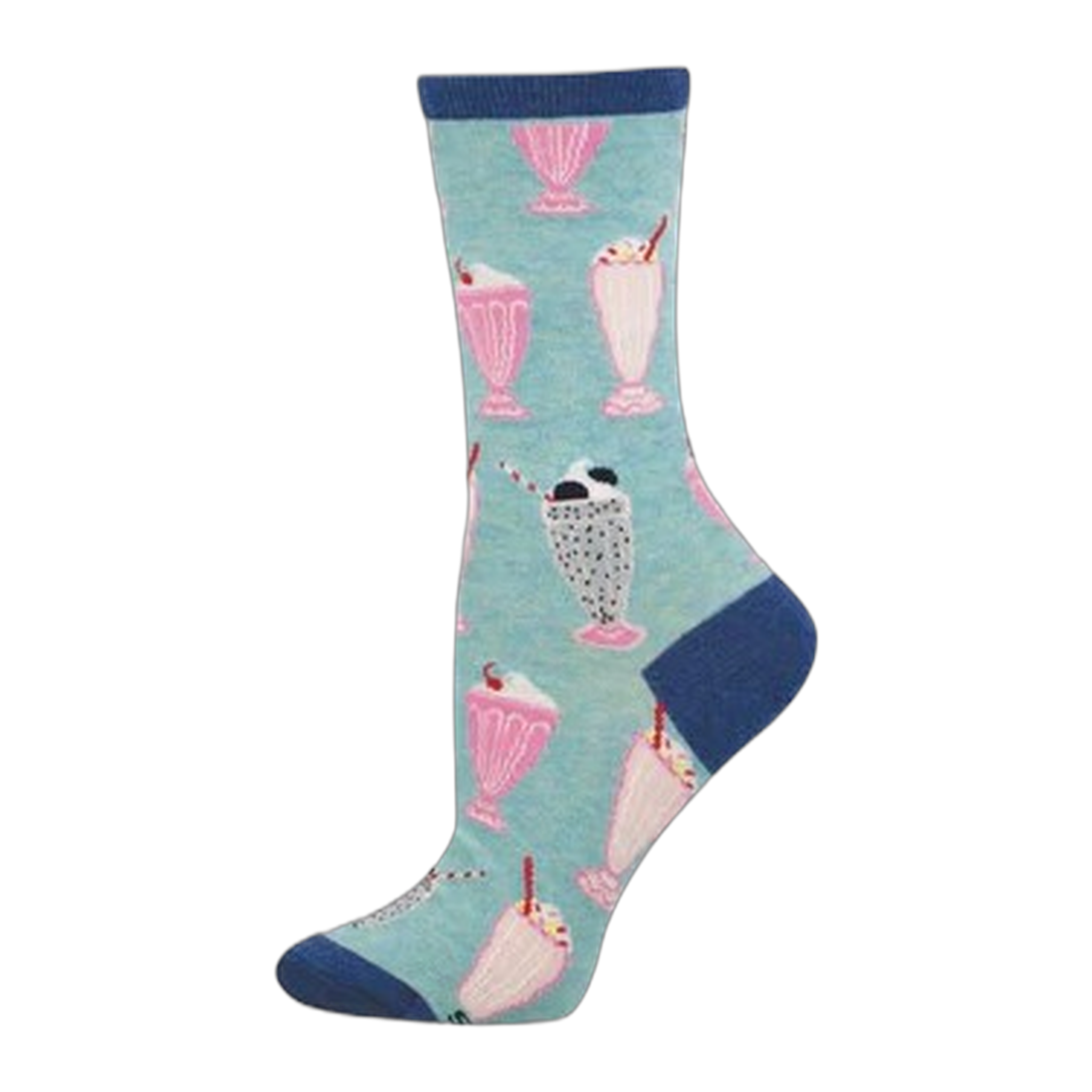 Socksmith - Diner Milkshakes - Blue Heather / One Size