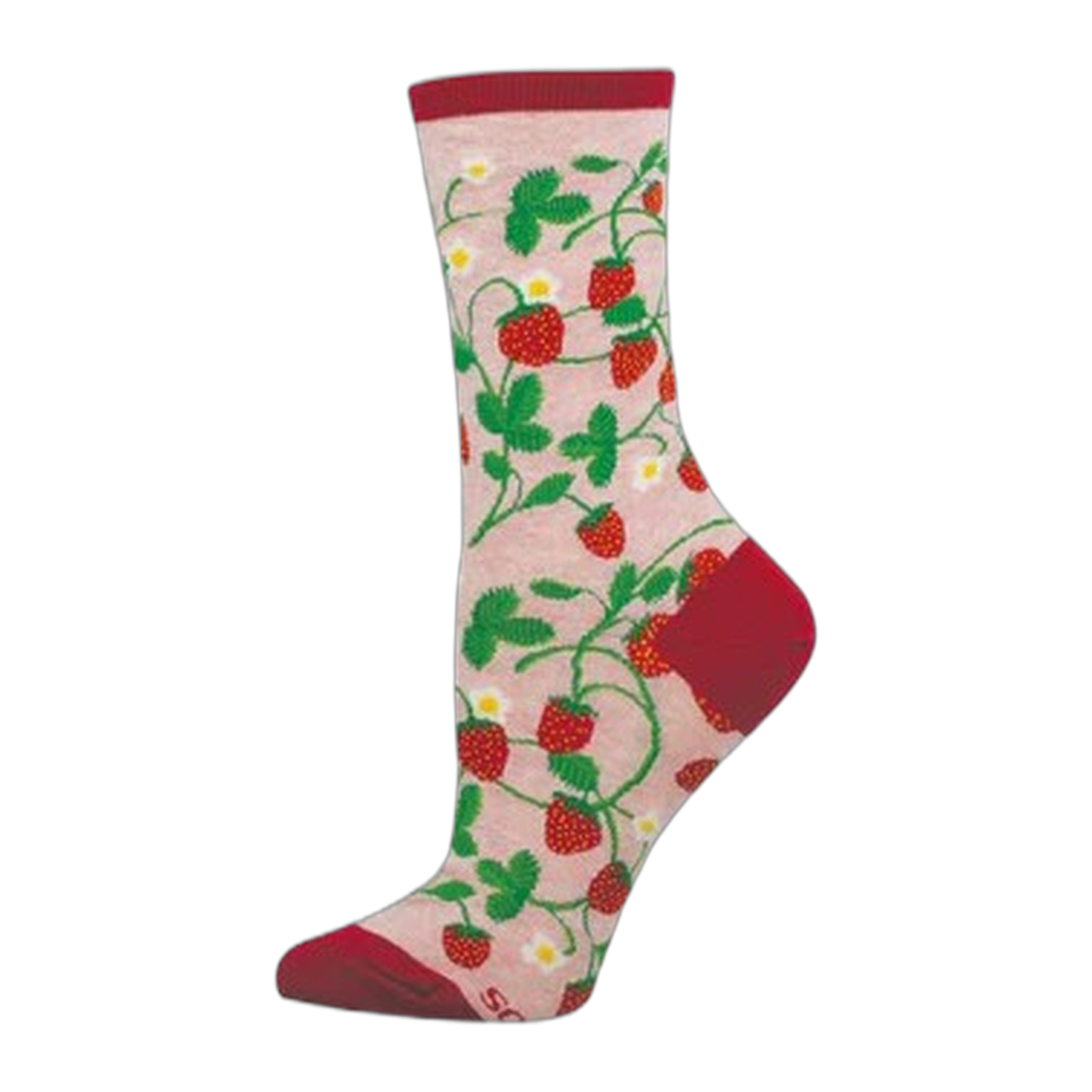 Socksmith - Strawberry Vines - Pink Heather / One Size