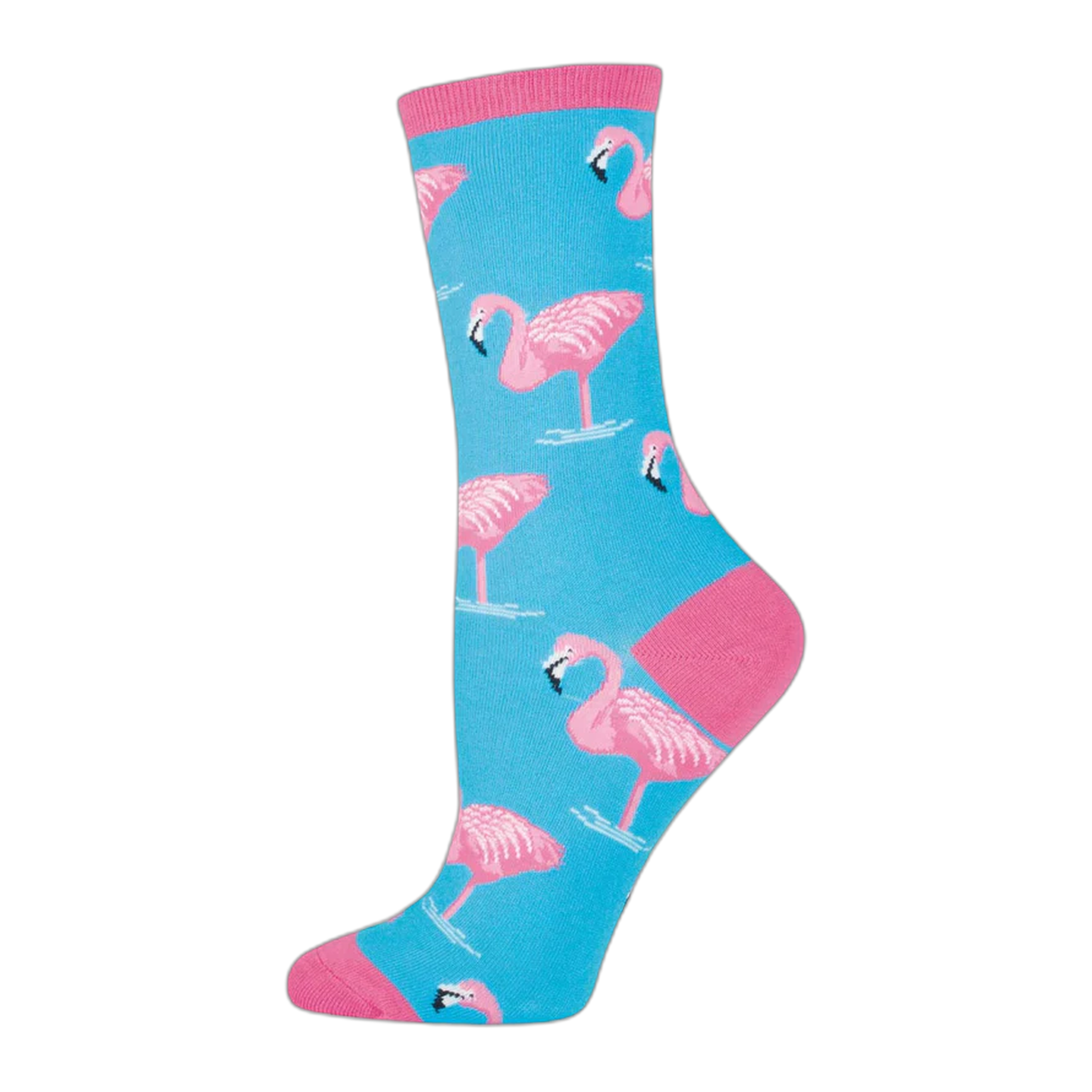 Socksmith - Flamingo - Sky Blue / One Size