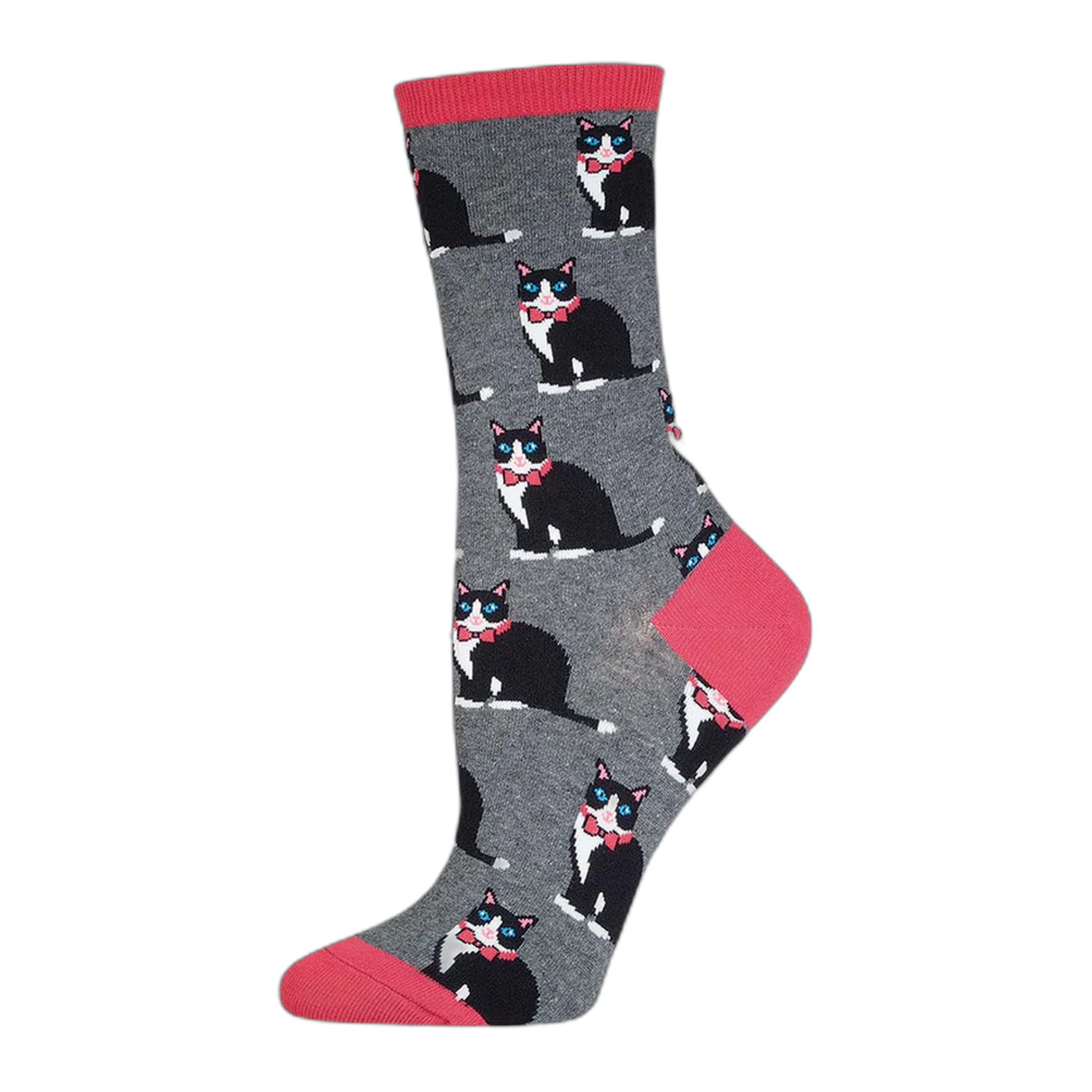 Socksmith - Tuxedo Cats - Gray Heather / One Size