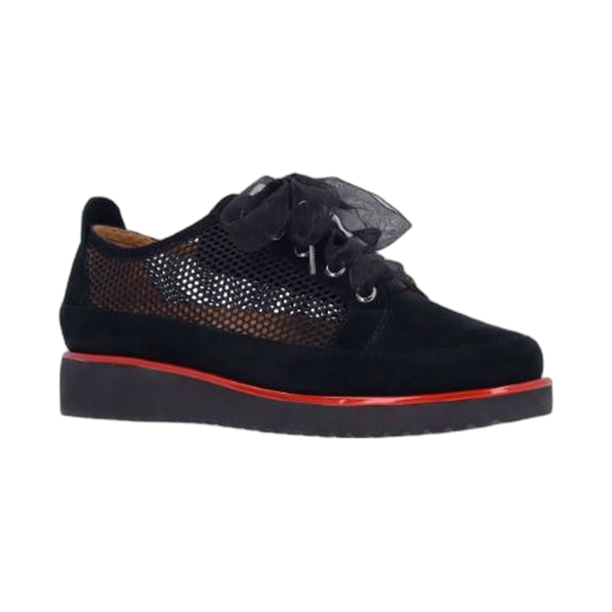 L’Amour Des Pieds - Zafira - Black Suede/Mesh / M / 9