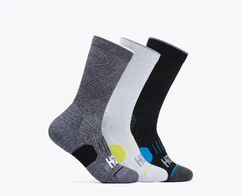HOKA - All Gender Crew Run Sock 3-Pack