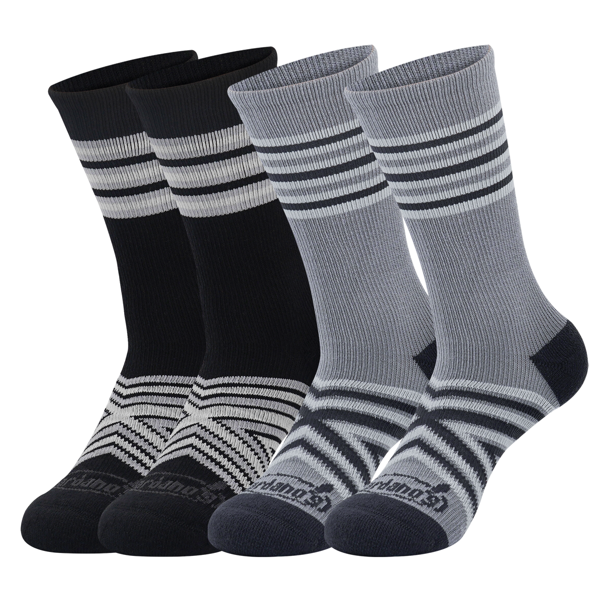 Dardano's - Men's Crew Socks Targeted Cushion 2-Pack