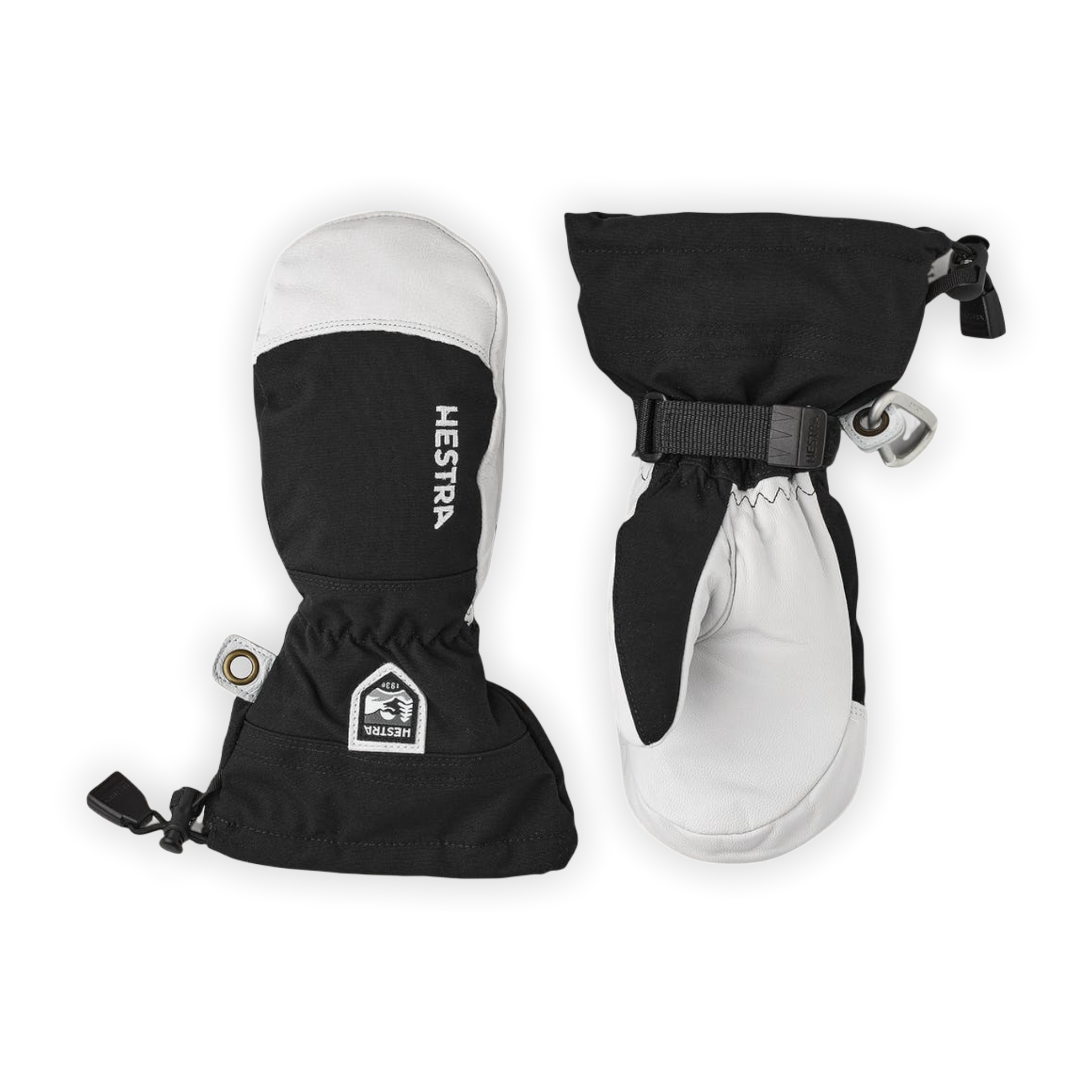 Hestra - Army Leather Heli Ski Jr. Mitt - Black / 3