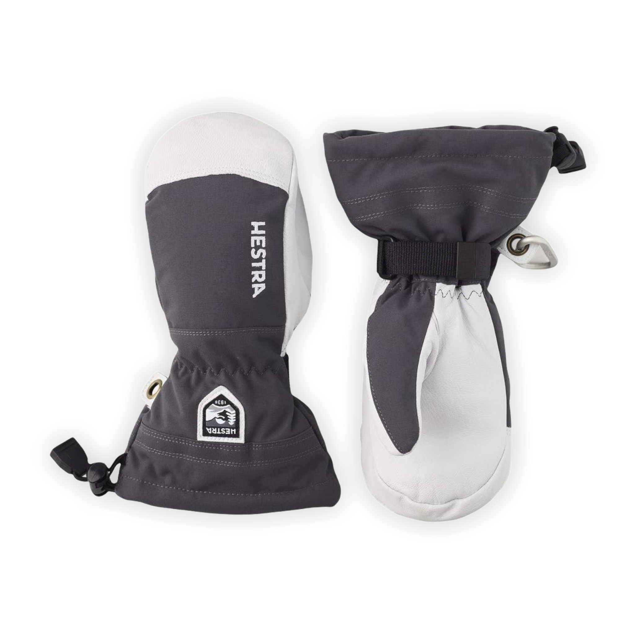 Hestra - Army Leather Heli Ski Jr. Mitt - Grey / 3
