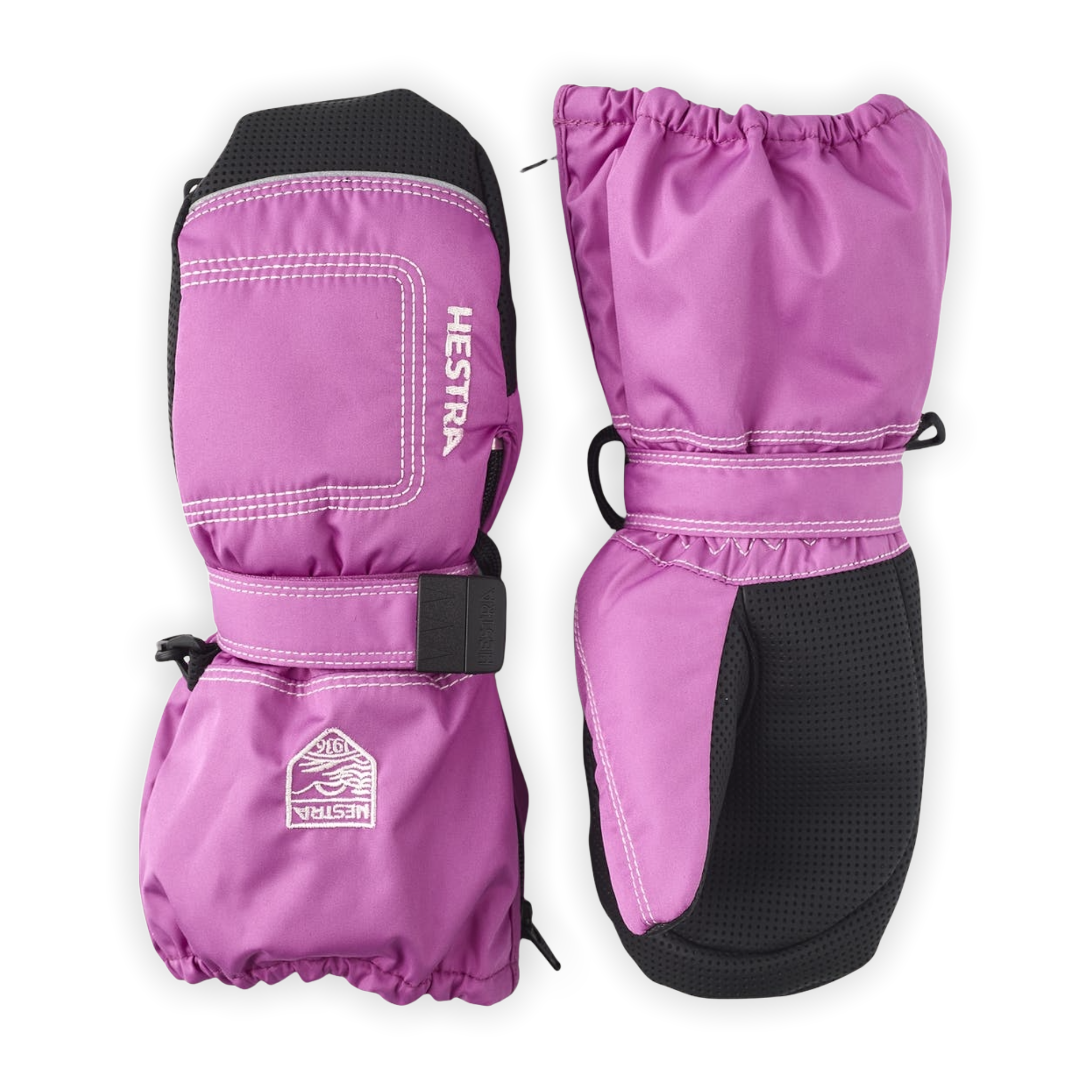 Hestra - Baby Zip Long Mitt - CERISE / 3