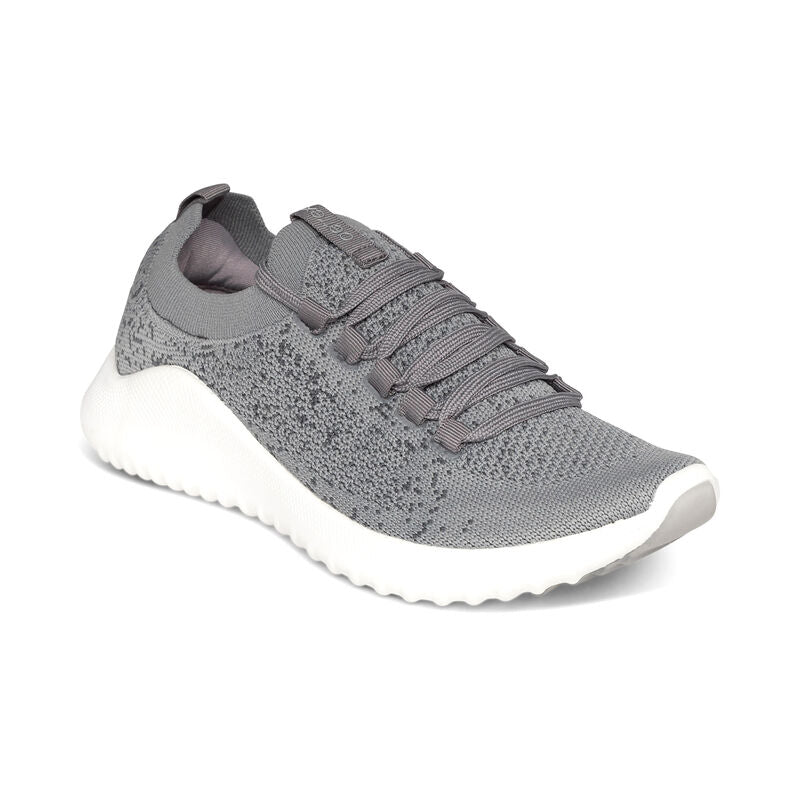 Aetrex - Carly Arch Support Sneaker - Grey / M / 37
