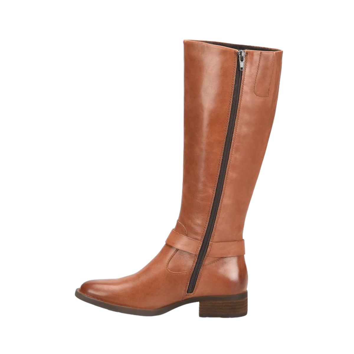 Women s Born Saddler Boot Wide Calf Black 6.5 M