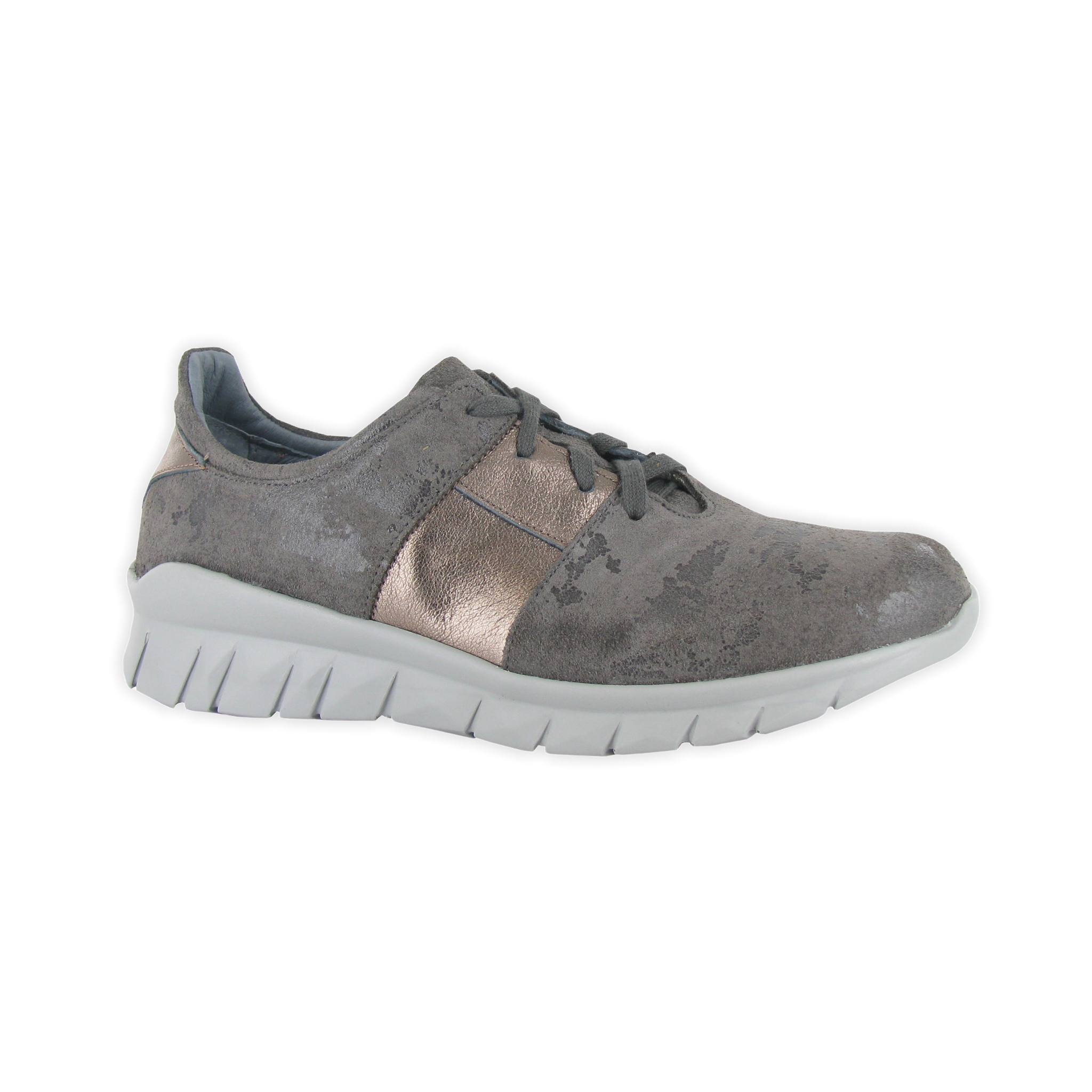 Naot - Buzz - Gray Marble Suede/Rdnt Copper / M / 36