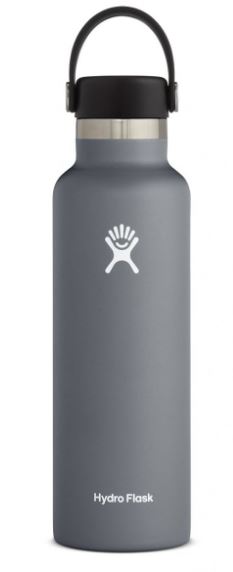 Hydro Flask 24 oz Water Bottle Stainless Steel, Vacuum Insulated with  Standard Mouth - Black