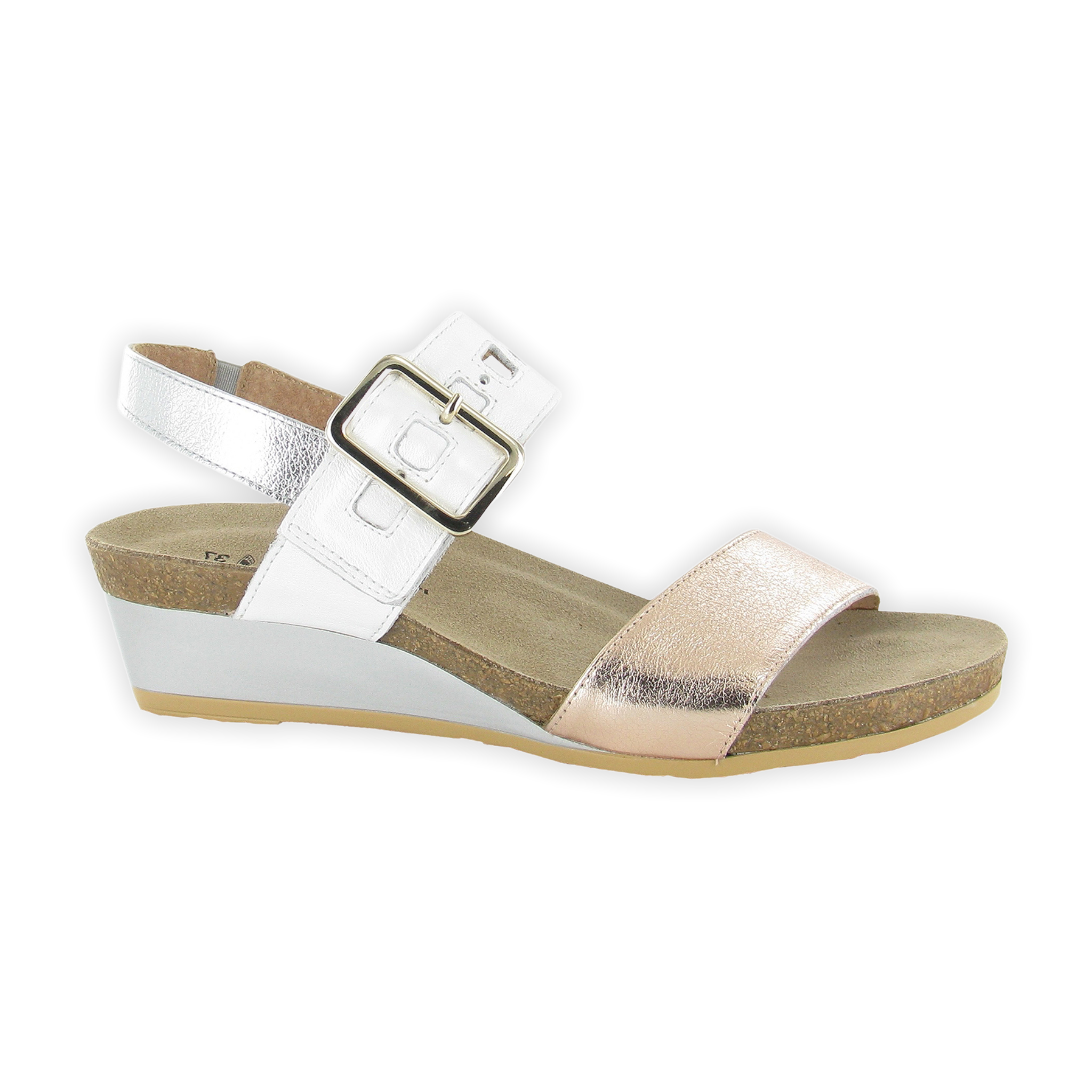 Naot - Dynasty - Soft Rosegold/Pearl White/Soft Silver / M / 36