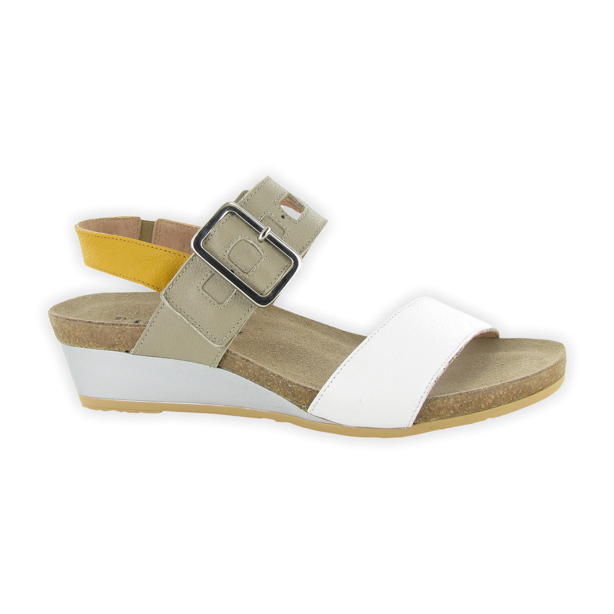 Naot - Dynasty - Soft White/Soft Beige/Marigold / M / 36