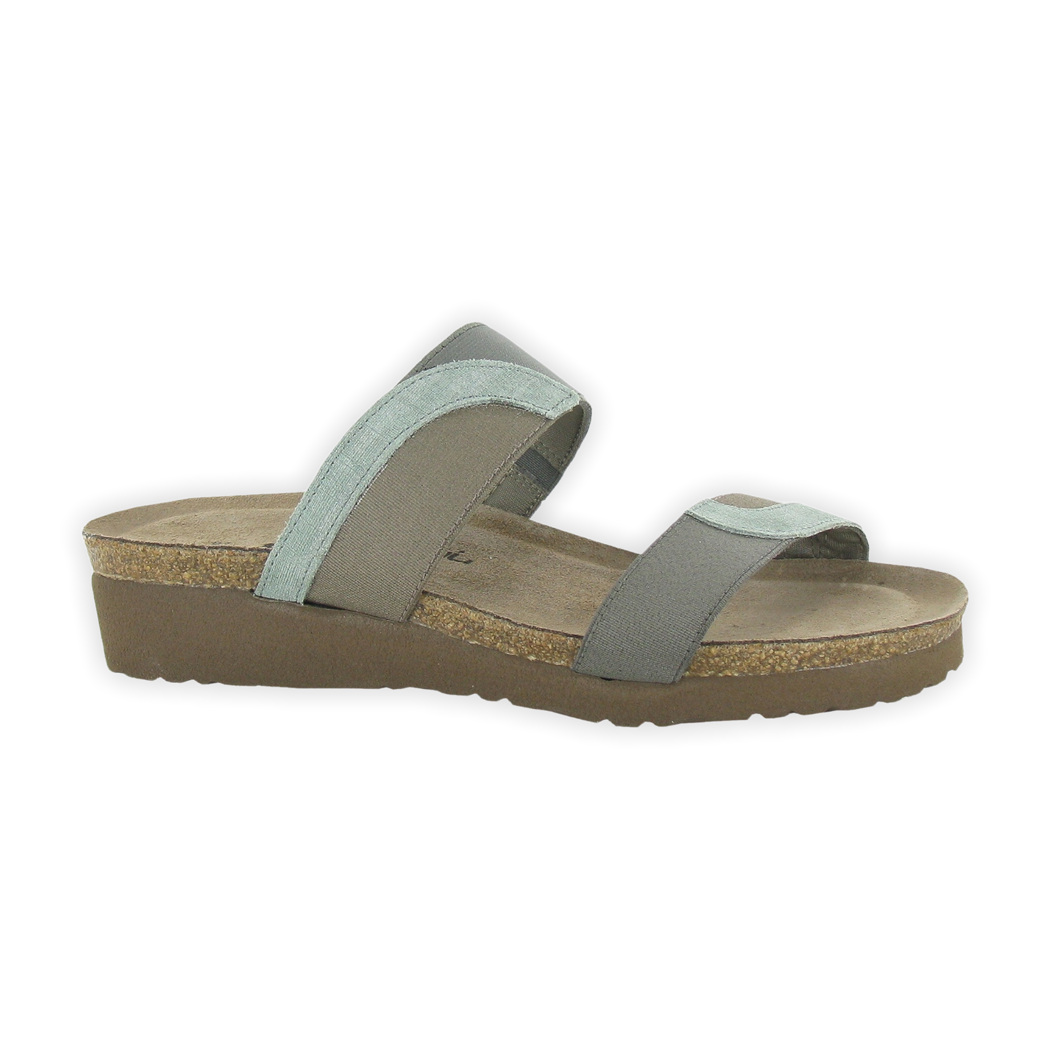 Naot - Frankie - Teal Linen/Grey Khaki Stretch / M / 36