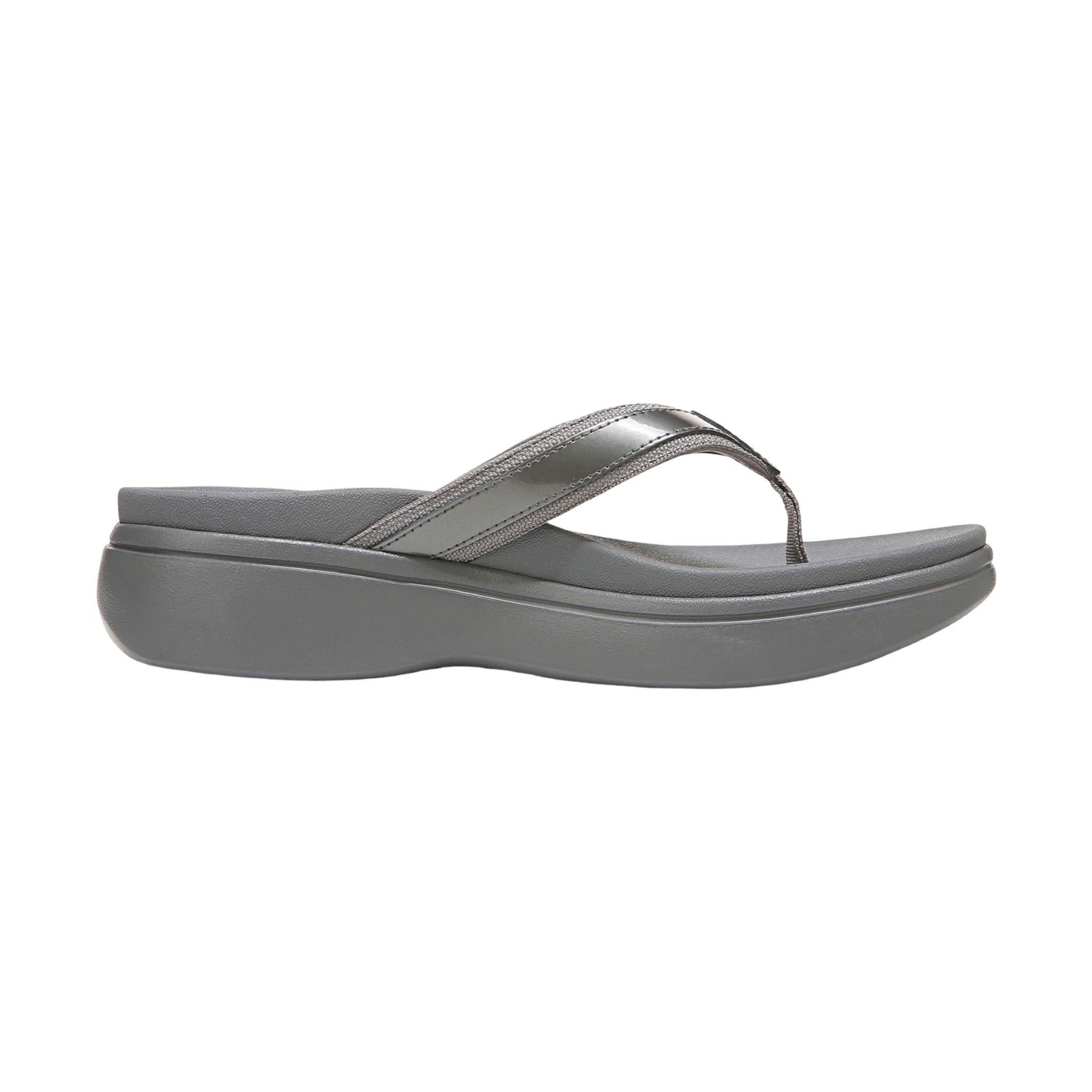 Vionic - High Tide II Platform Sandal - Pewter / W / 6.5
