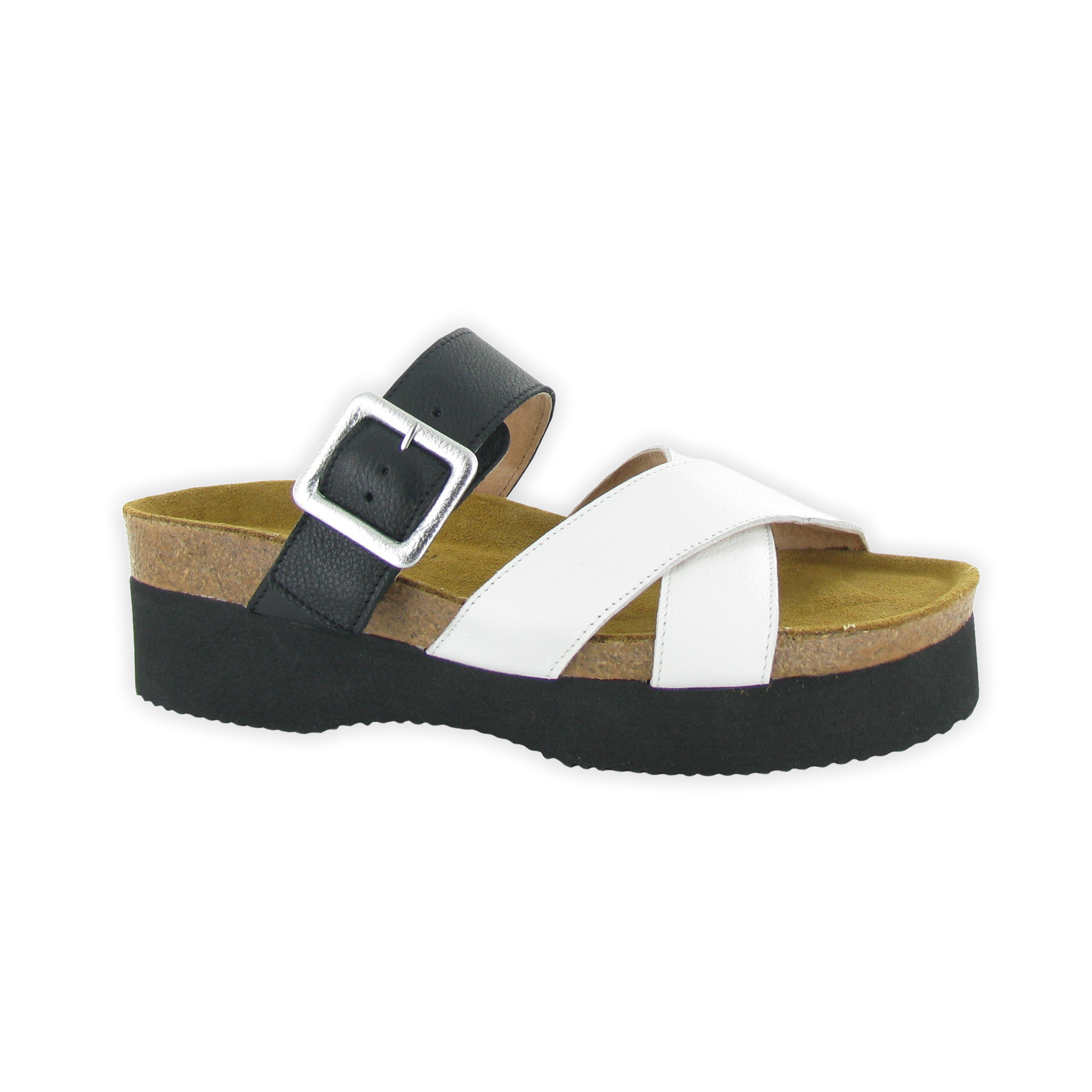 Naot - Juliette - Sft White Lthr/Sft Black / M / 37