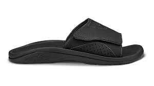 OluKai - Men's Nalu Slide - Black / M / 8