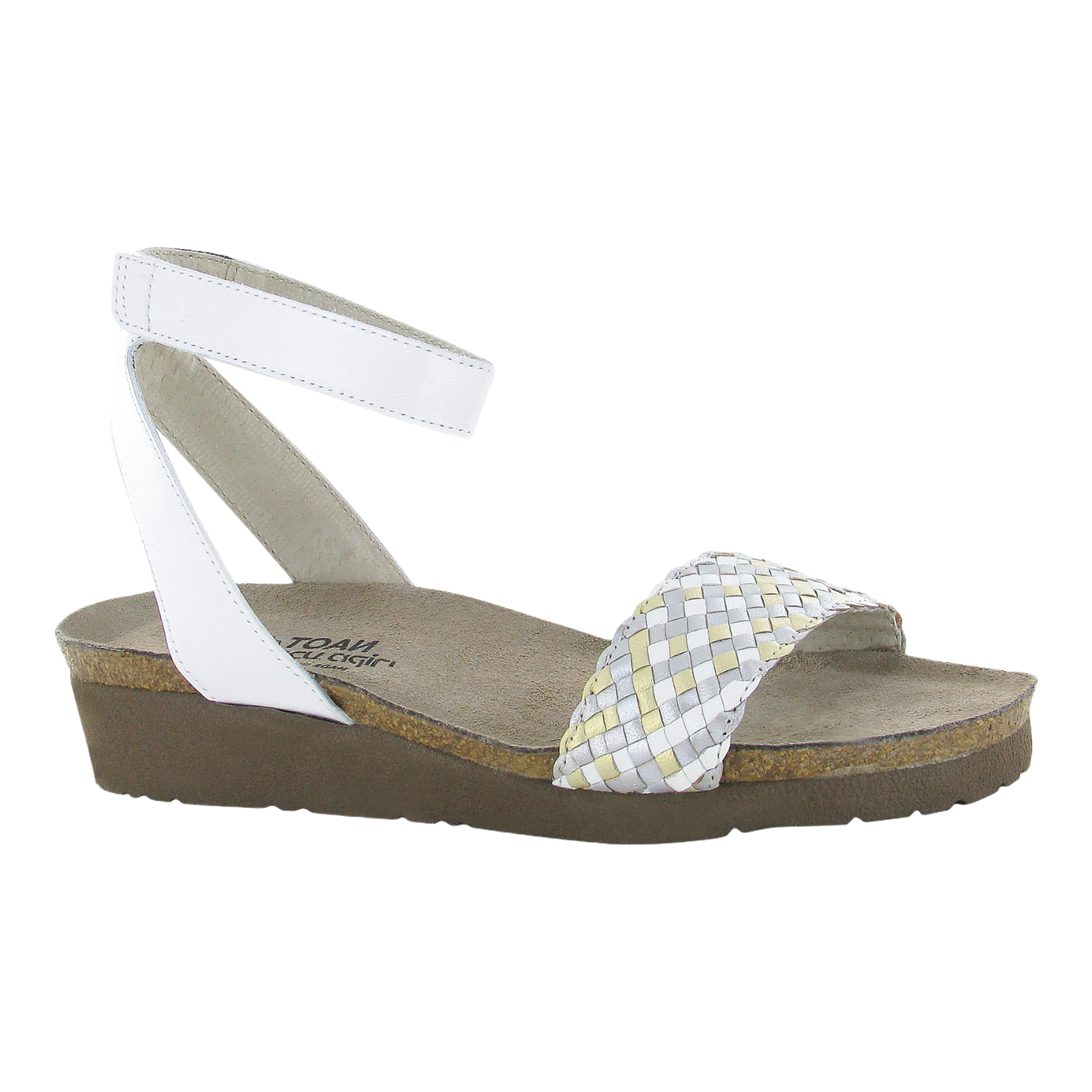 Naot - Abbie - Wht Prl/White Metallic Braid / M / 36