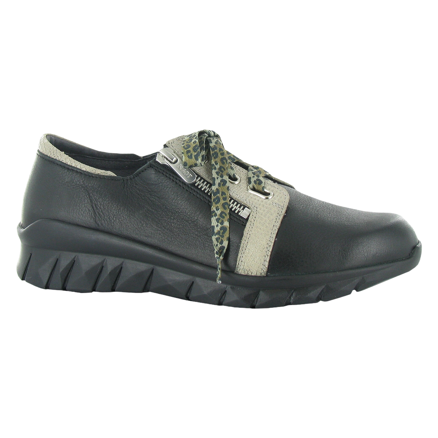 Naot - Elios - Sft Blk Lthr/Beige Lizard Comb / M / 35