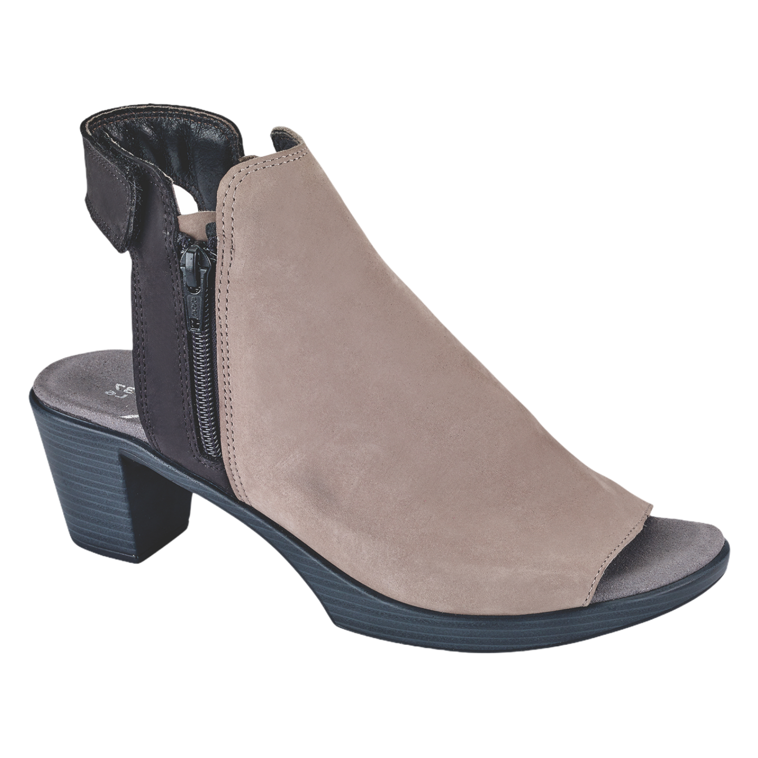 Naot - Favorite - Stone Nubuck/Blk Velvet Nubuck / M / 35